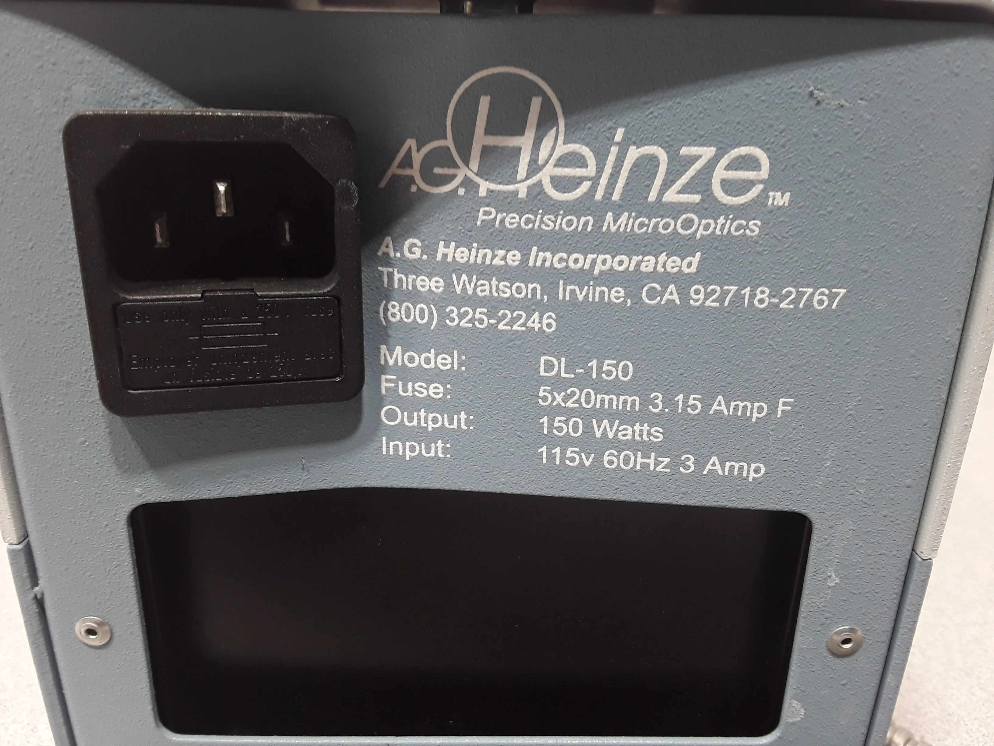 A.G. Heinze Dyna Lite 150 Fiber Optic Power Supply