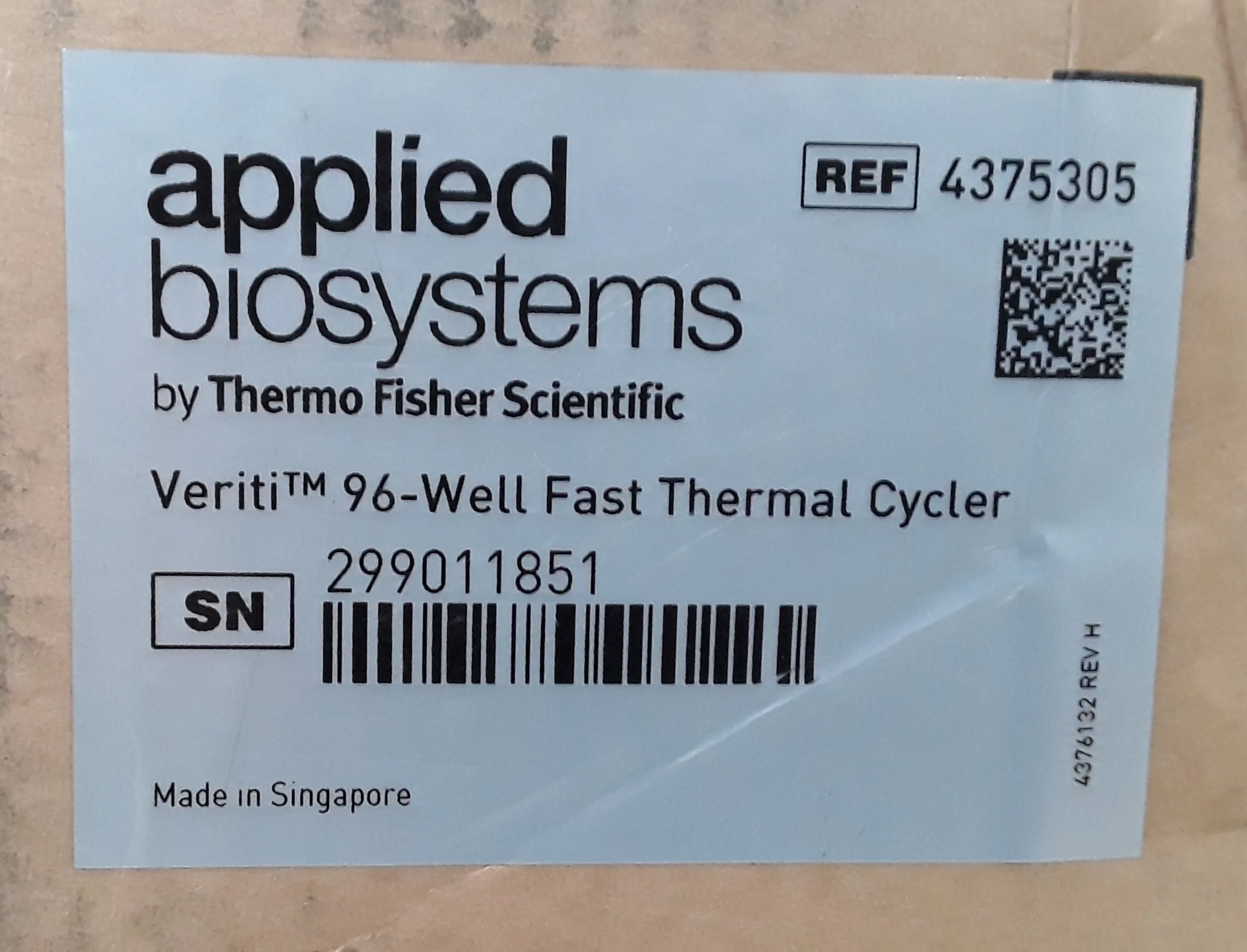 Applied Biosystems Veriti 96-Well Fast Thermal Cycler 4375305 PCR