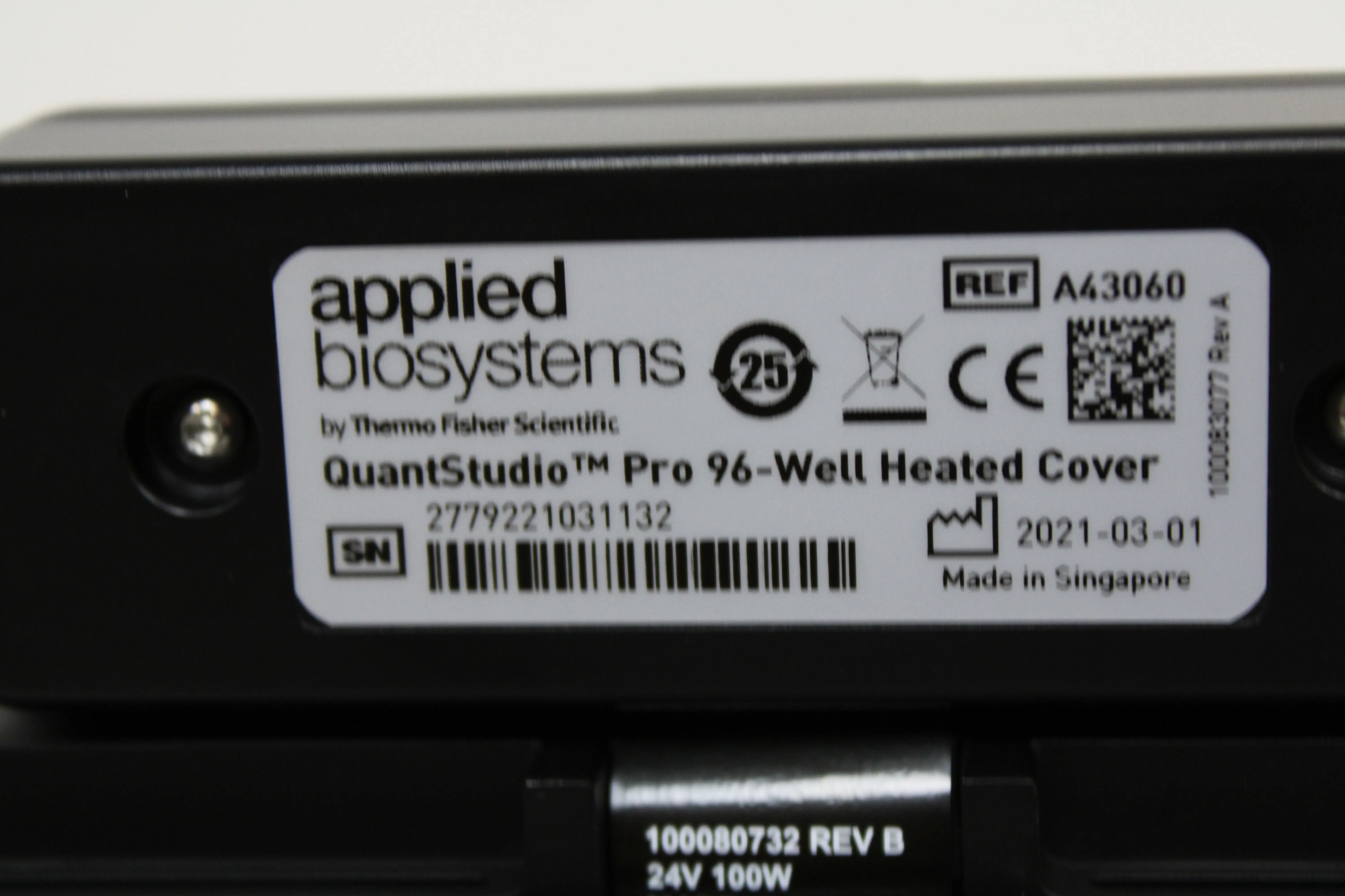 Applied Biosystems QuantStudio Pro 96-Well Heated Cover A43060 - Used Lab Equipment