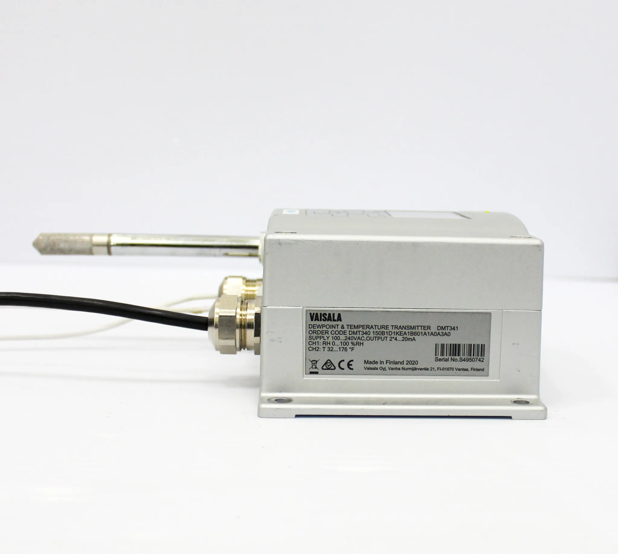 Vaisala DMT340 Dew Point and Temperature Transmitter (Display - Remote Probe)