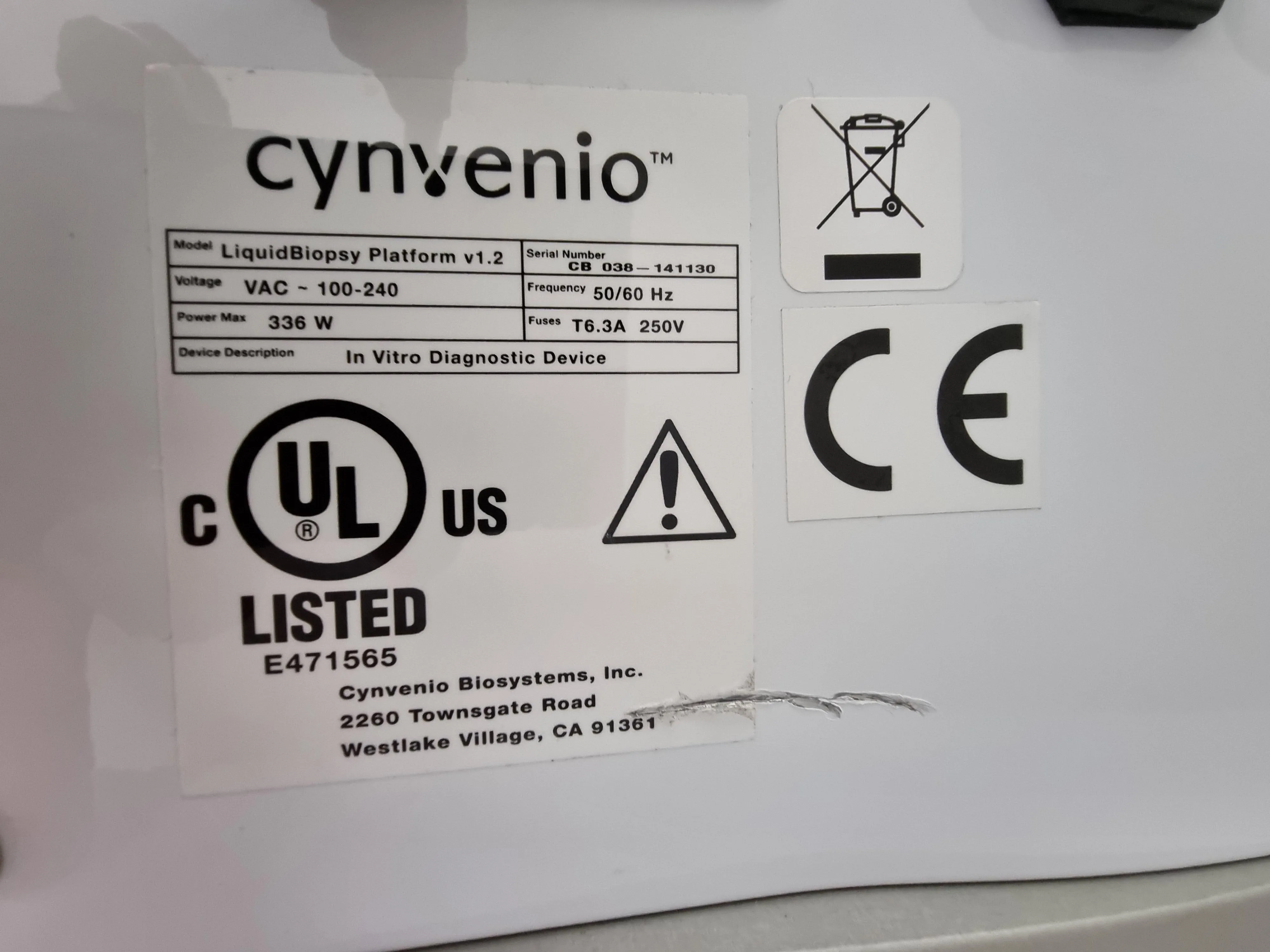 Cynvenio Liquid Biopsy Automated Rare Cell Isolation Ver 1.2 - Life Sciences Laboratory Equipment