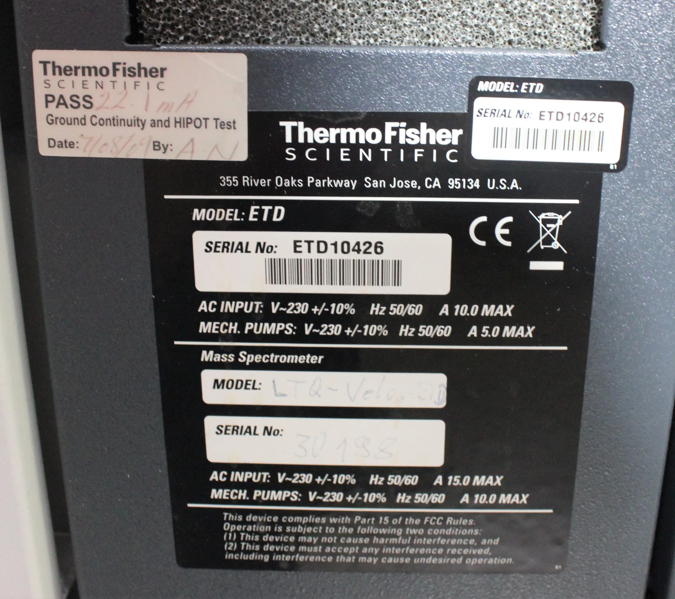 Thermo Fisher LTQ Orbitrap Velos & LTQ Velos with ETD