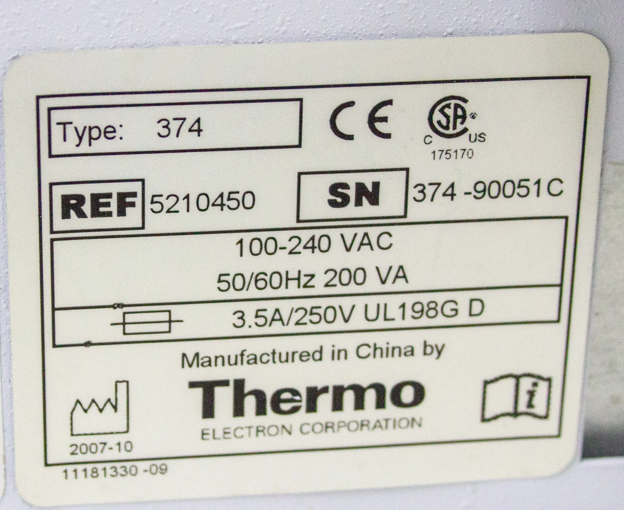 Thermo Electron Fluoroskan Ascent FL Microplate Fluorometer 5210450