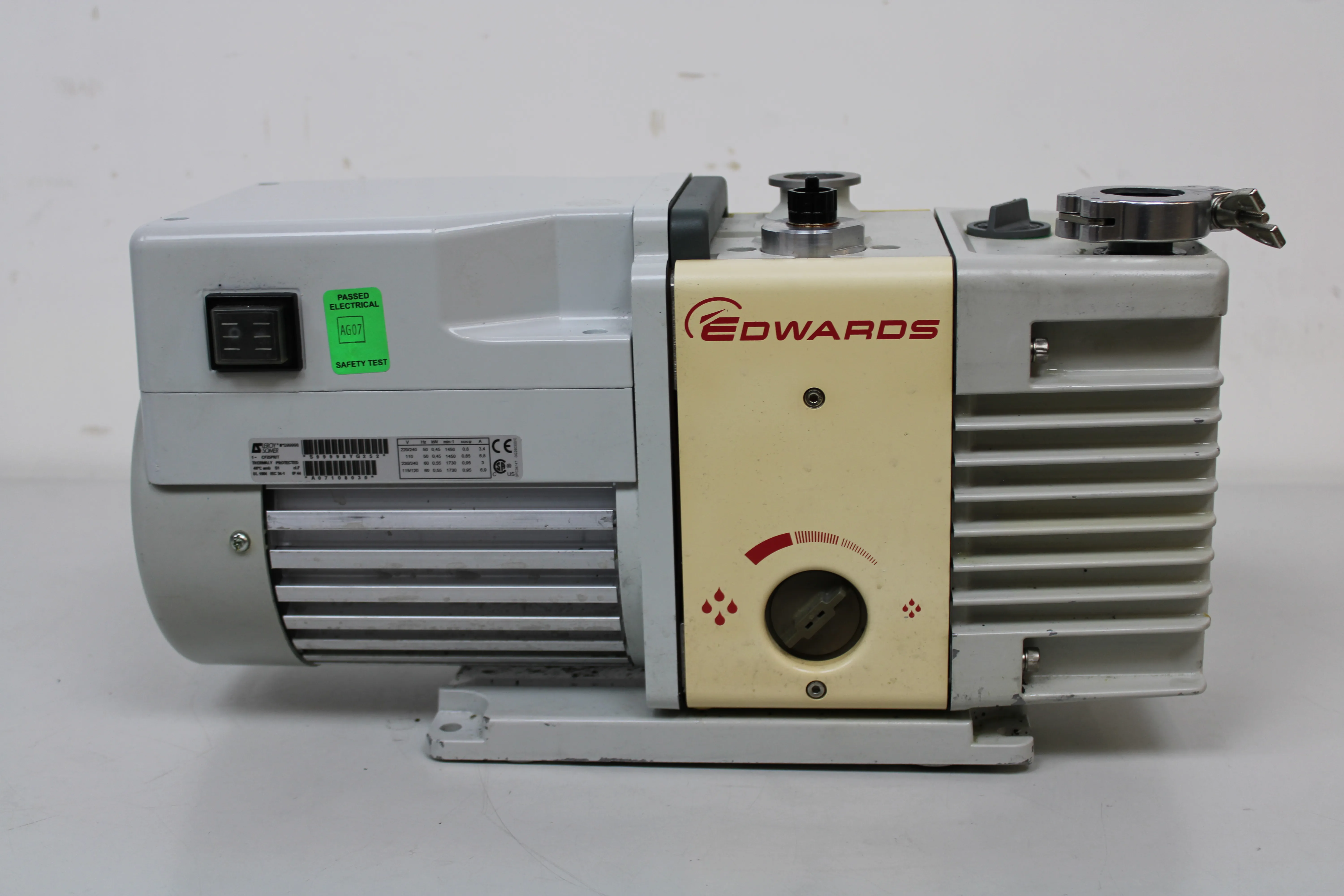 Edwards RV3 Vacuum Pump 120V/220V 50Hz/60Hz Working VG (Very Good) Condition 119490492