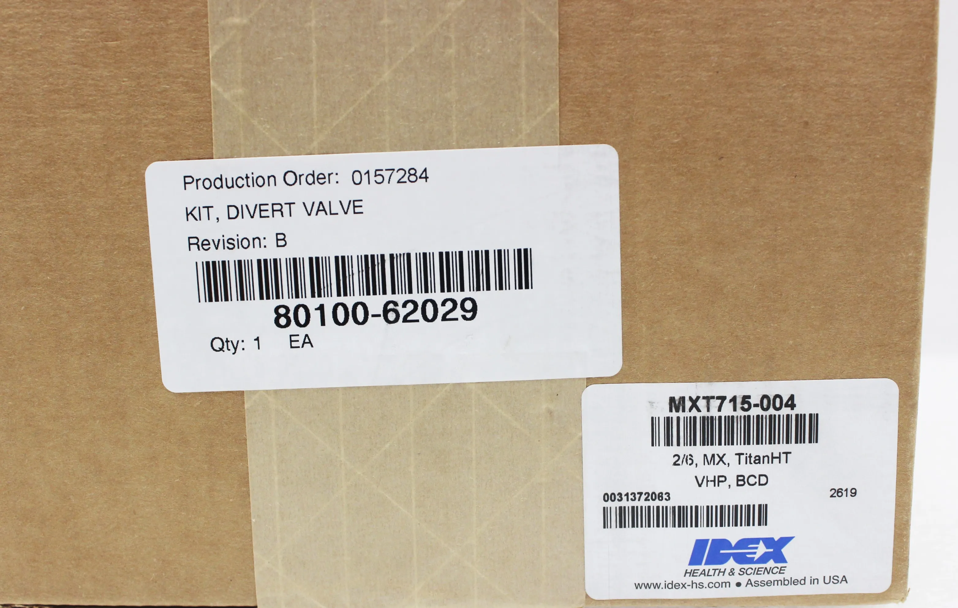 Rheodyne MXT715-004 High Pressure Actuated Valve