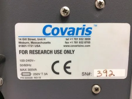 Covaris S2 Focused Ultrasonicator - Used Laboratory Equipment