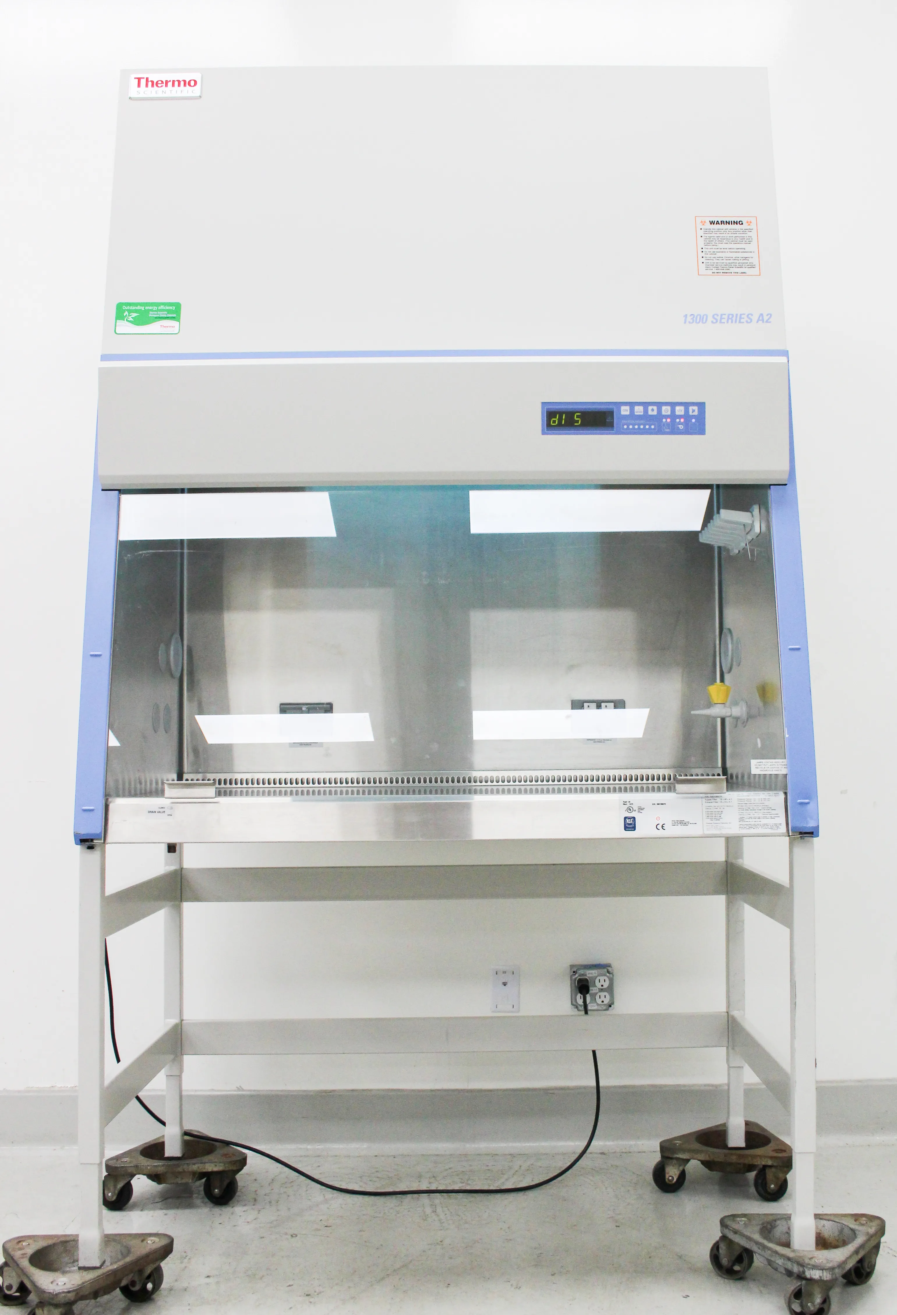 Thermo Scientific 1300 Series Class II Type A2 Biosafety Cabinet with UV Light 4ft Model 1375 Stand