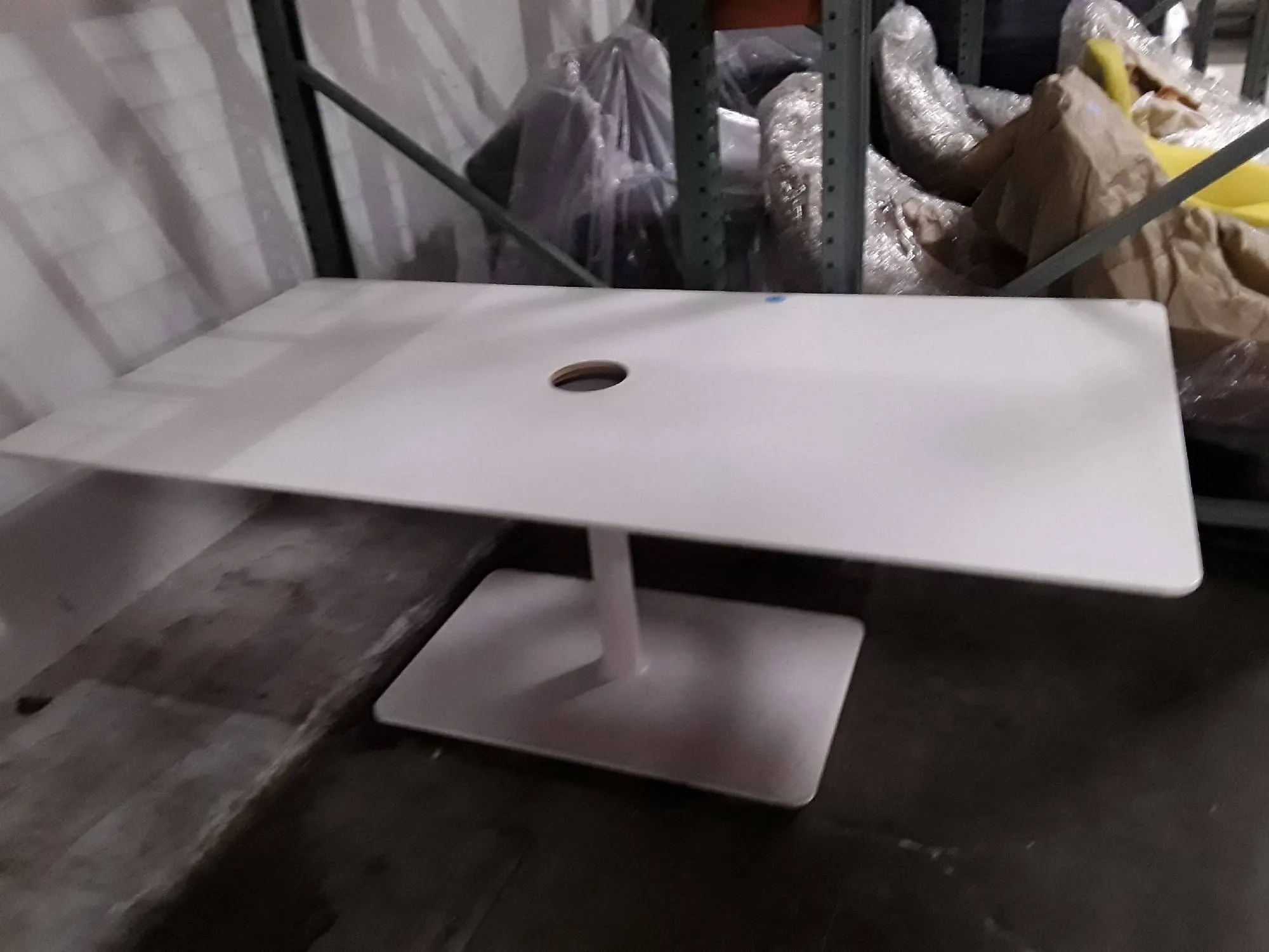 Large Laboratory Bench with Metal Stand