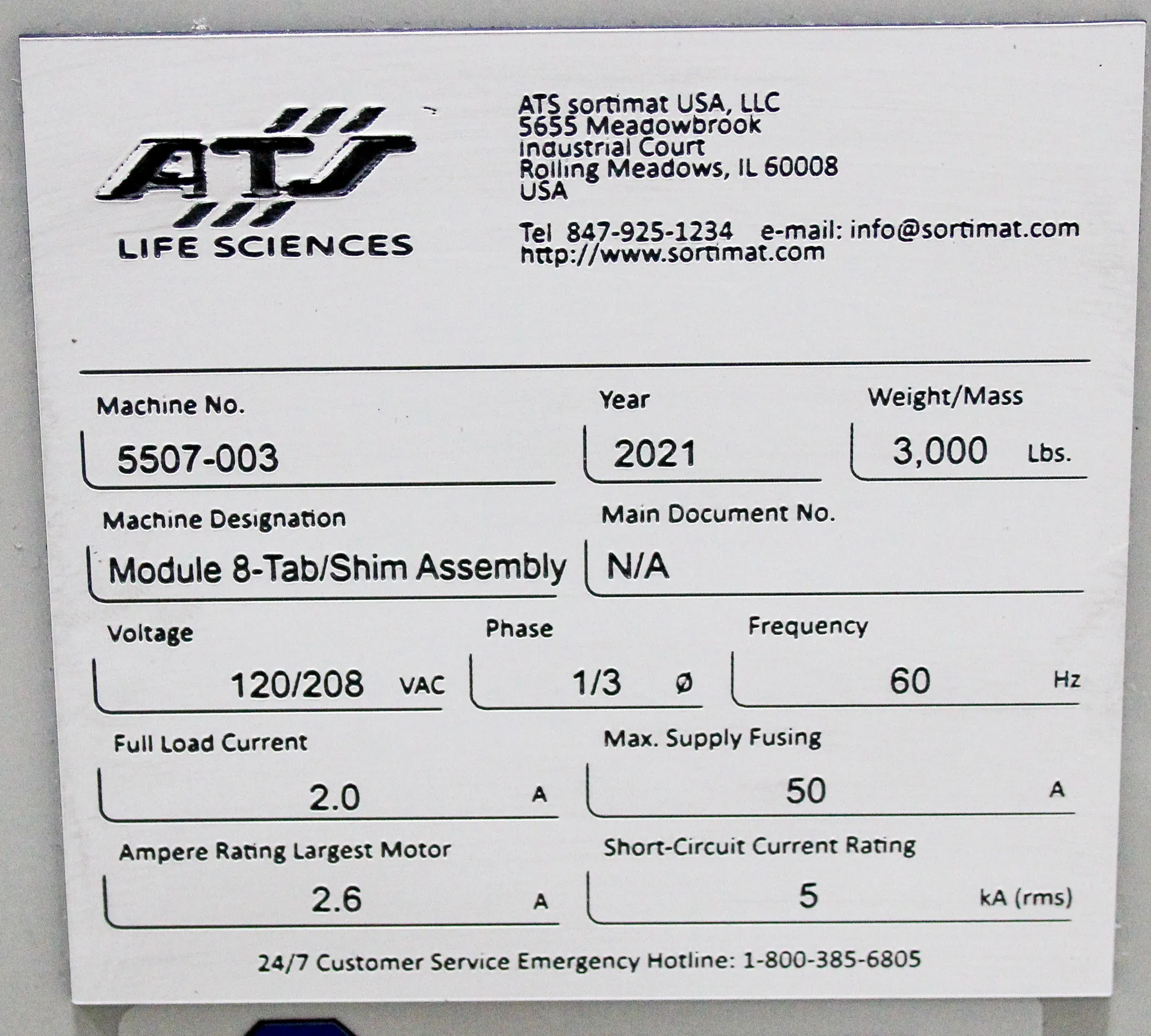 ATS Custom Module 8-Tab/Shim Assembly w/ IAI SCARA Robot Automated System