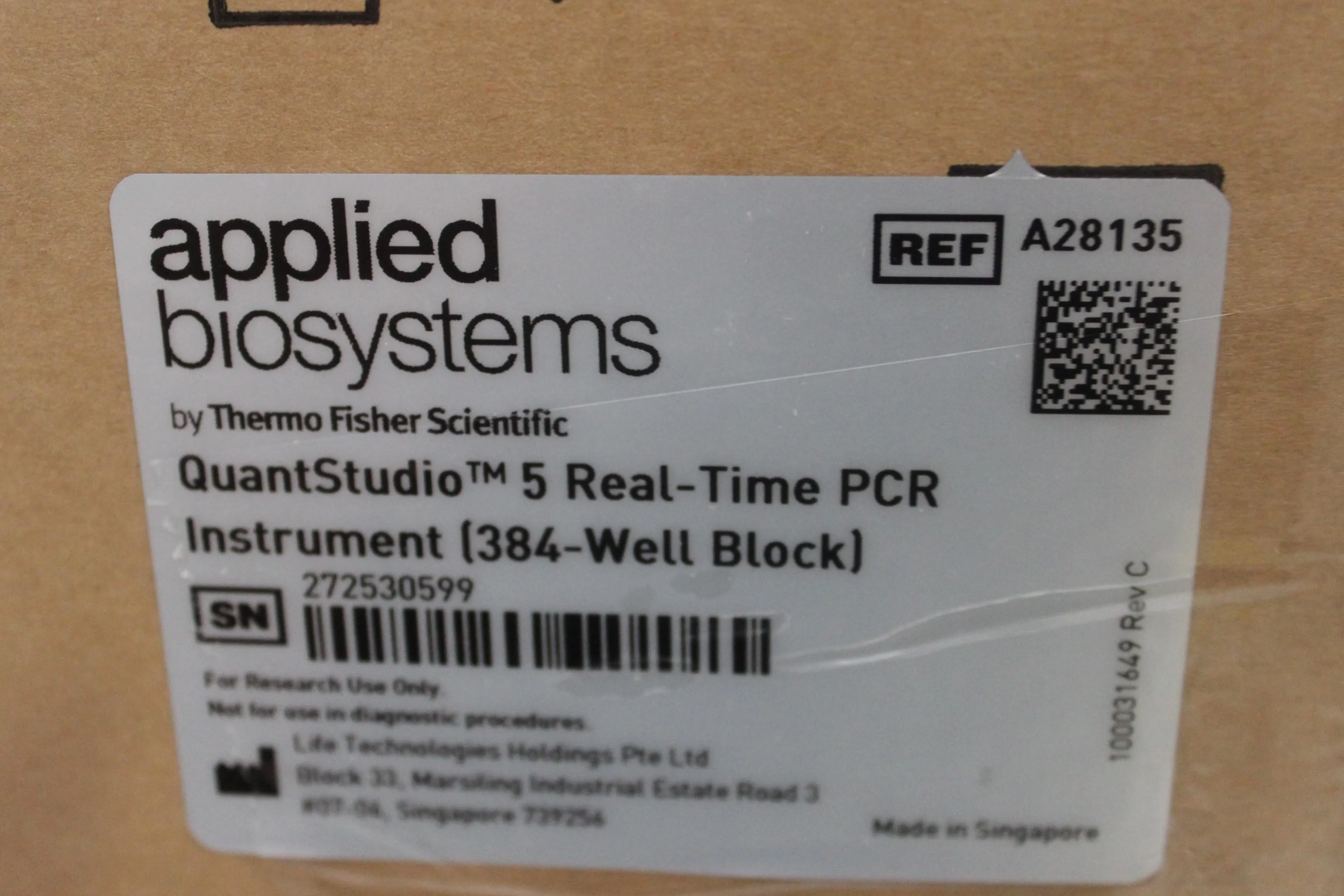 Applied Biosystems QuantStudio 5 Real-Time PCR System A28135 Class 1 - New other (see details)