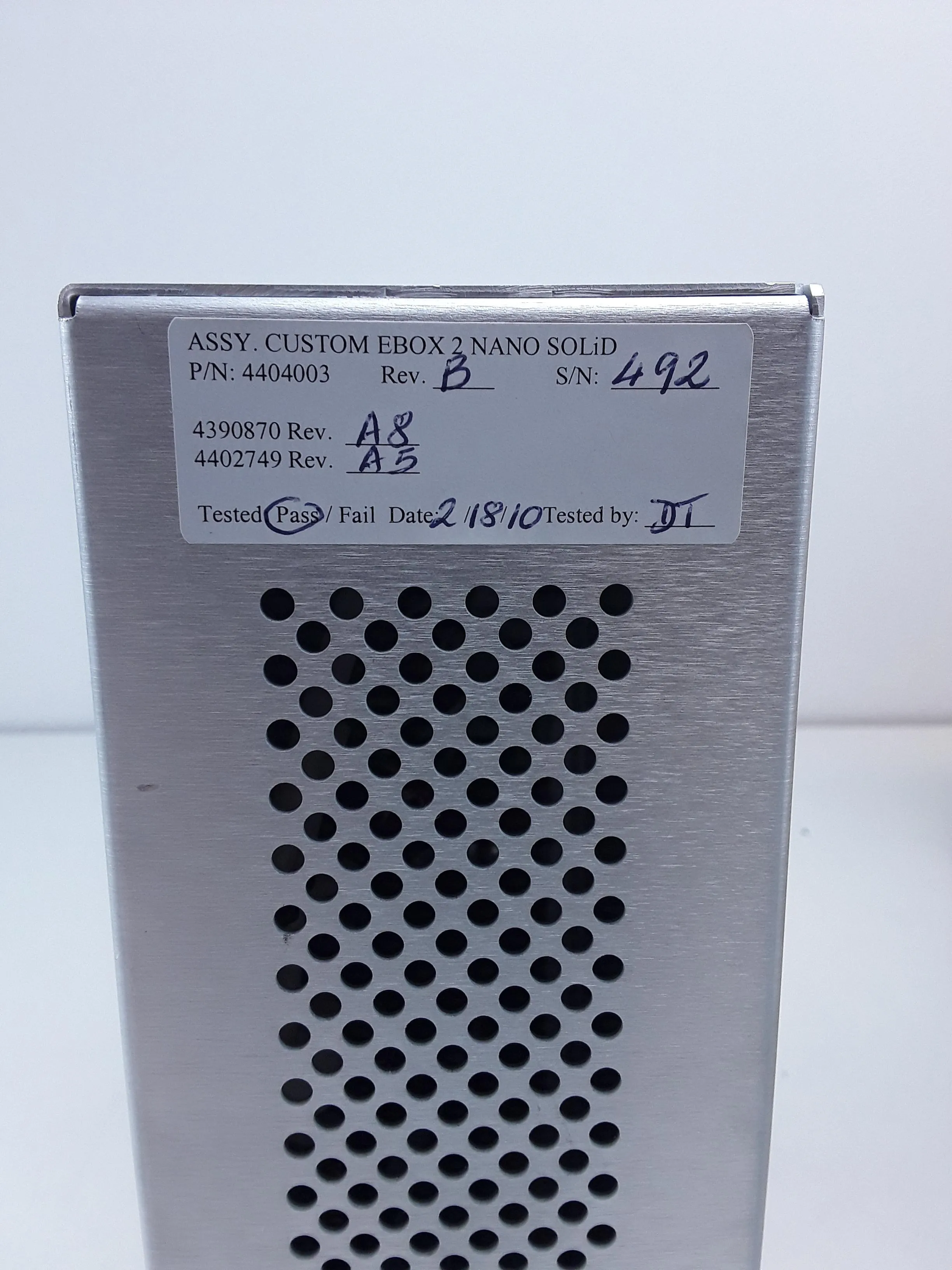 Used Applied Biosystems Motion Controller Custom Ebox 2 Nano SOLiD Assembly P/N 4404003 S/N 492