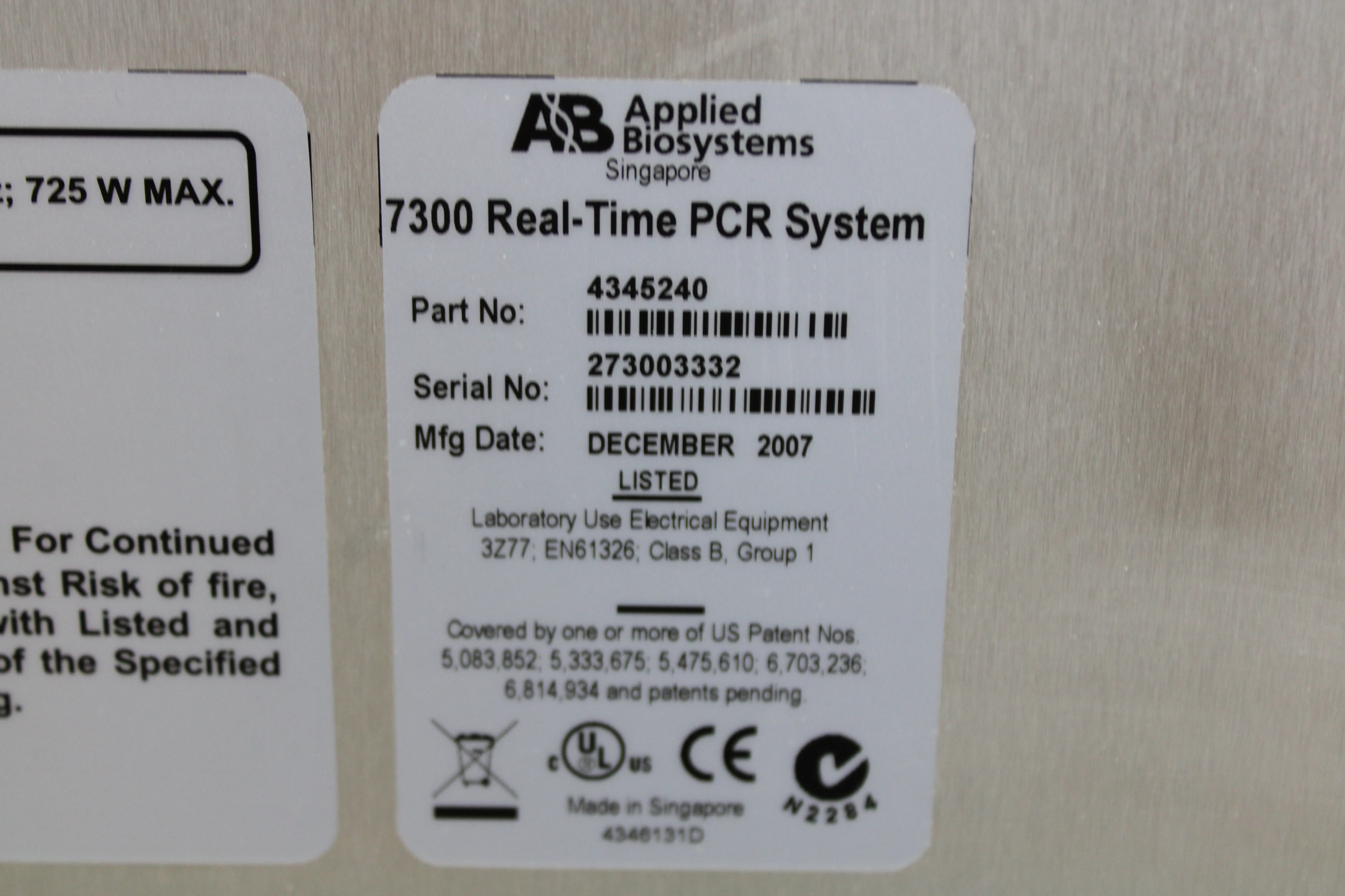 Applied Biosystems Real-Time PCR System 7300