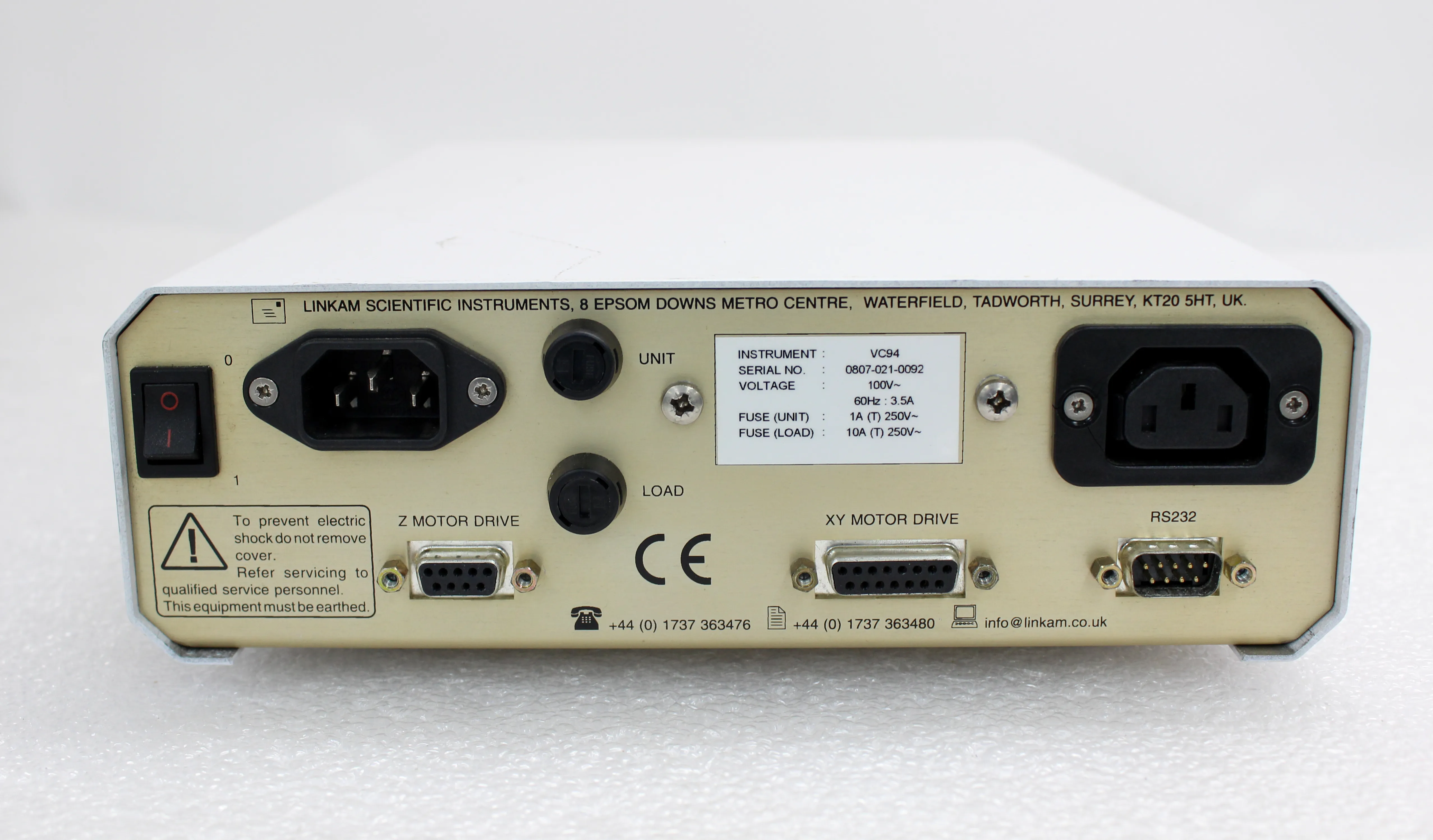 Linkam Scientific VC94 Vacuum Controller