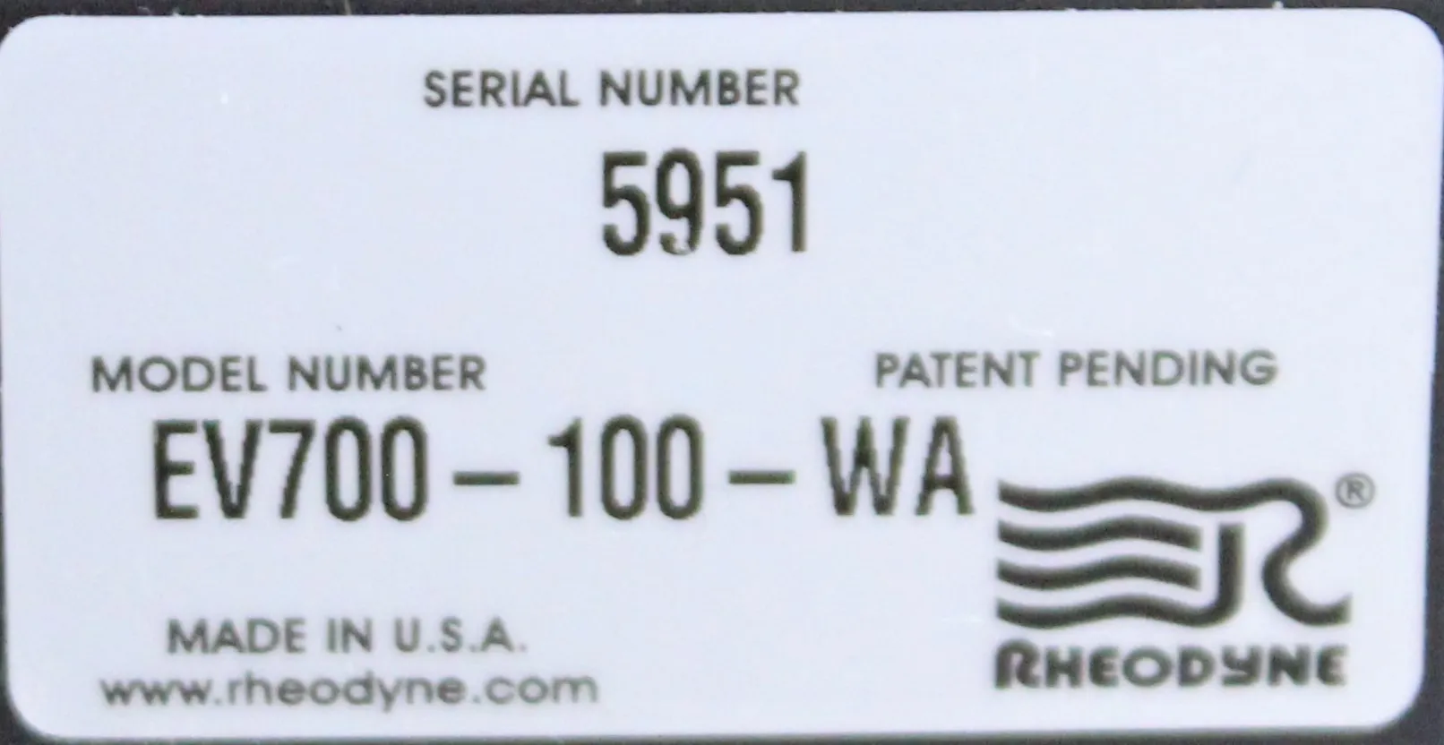 Rheodyne EV700-100-WA Automated Switching Valve