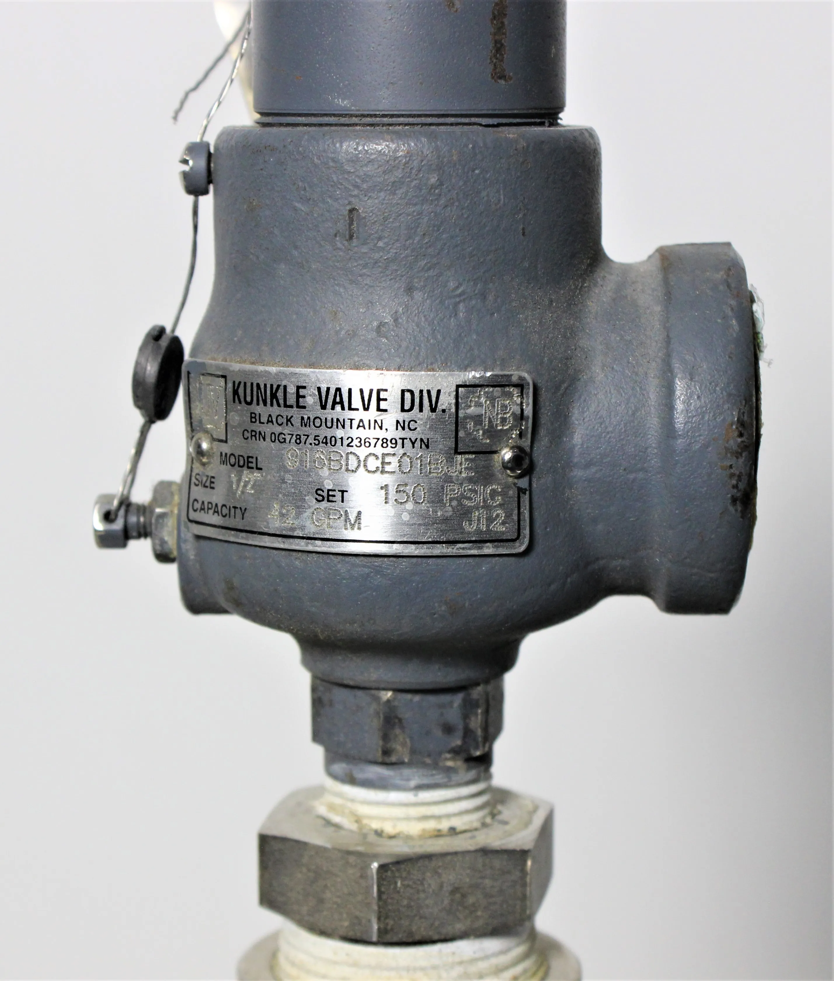 Enerquip Heat Column and Kunkle 910BDCM0 Steam Relief Valve