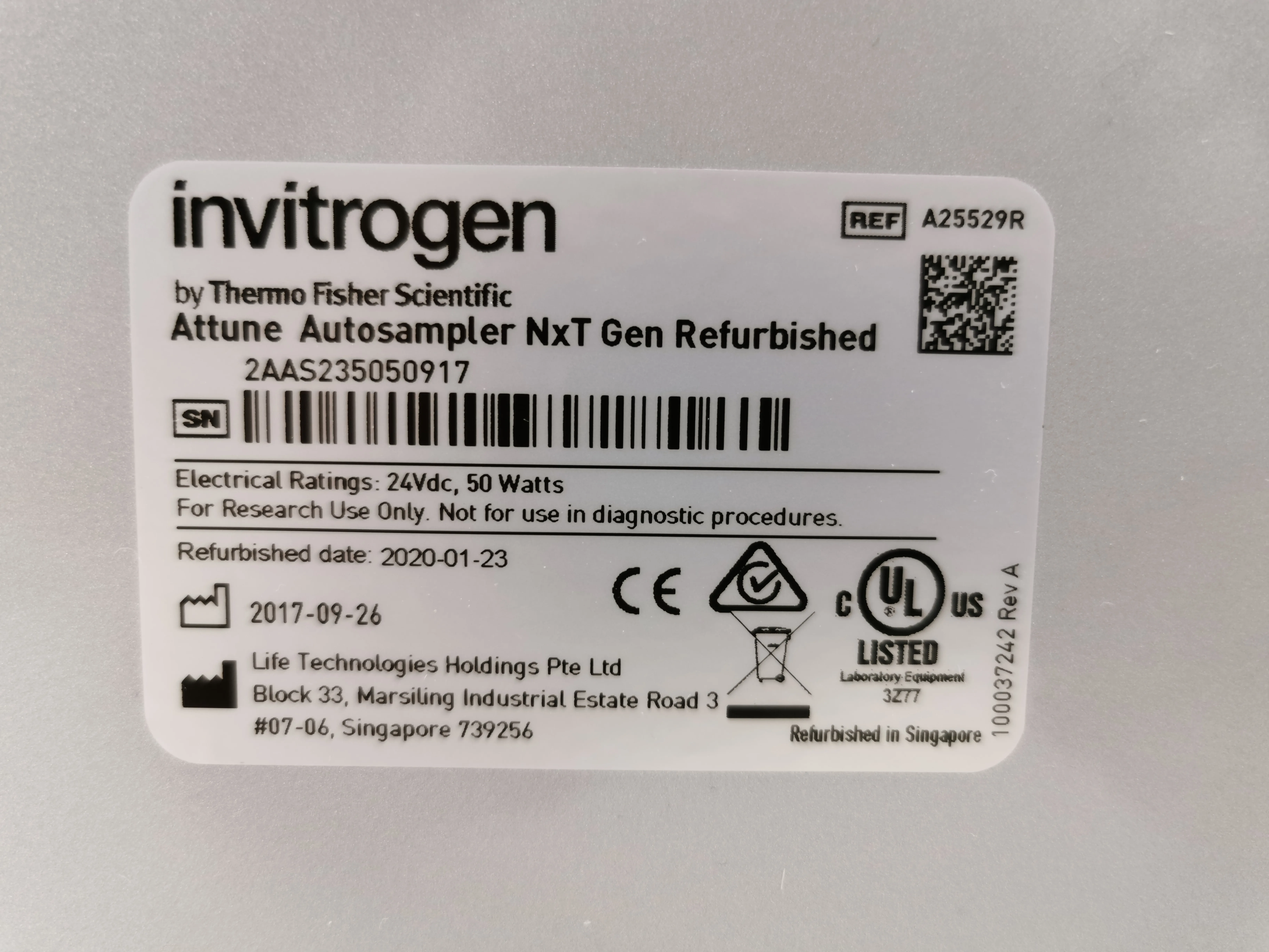 Invitrogen Attune NxT Gen Autosampler #A25529R