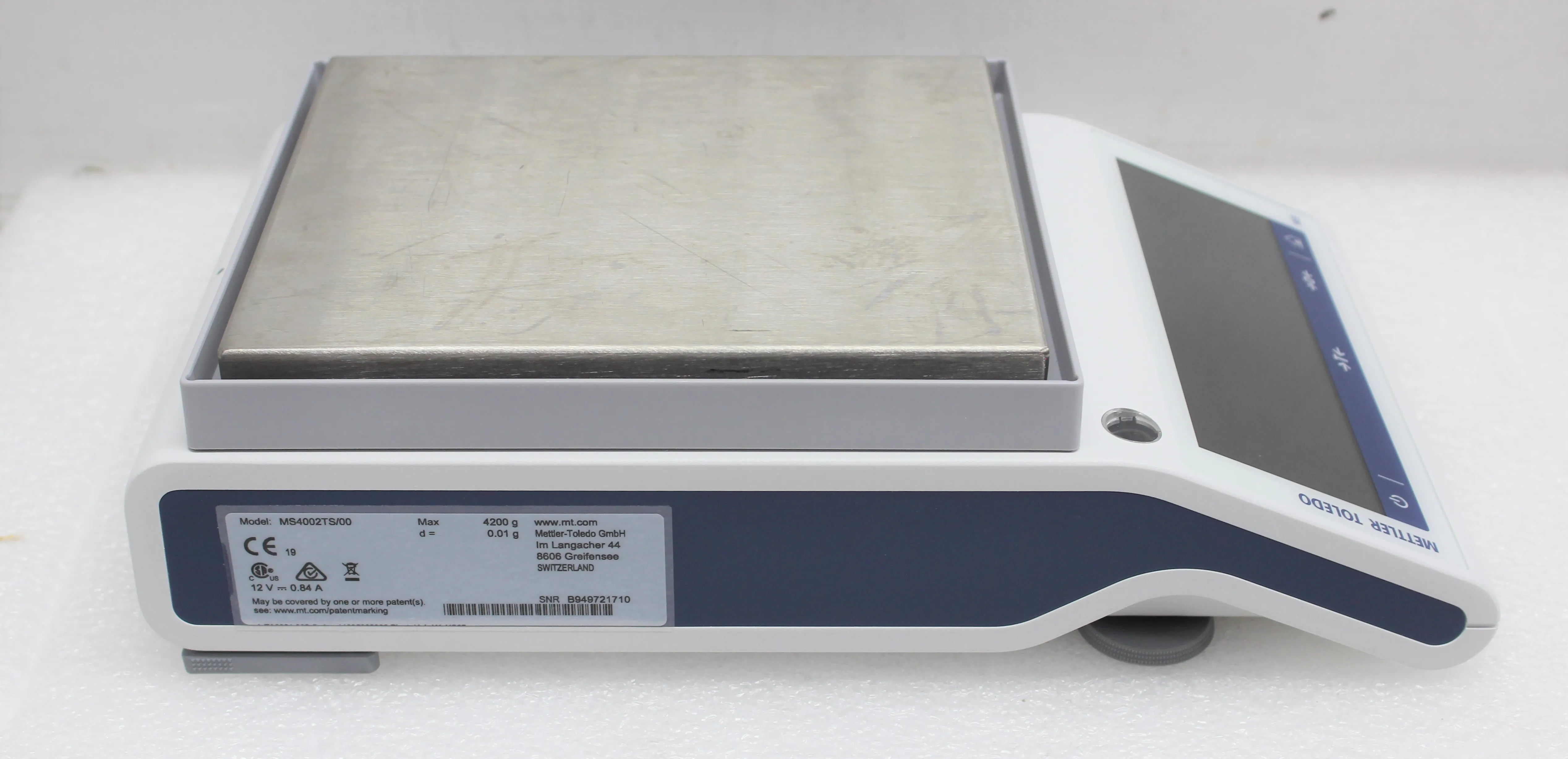 Mettler-Toledo MS4002TS/00 Analytical Balance 4200g Cap with HCD Display