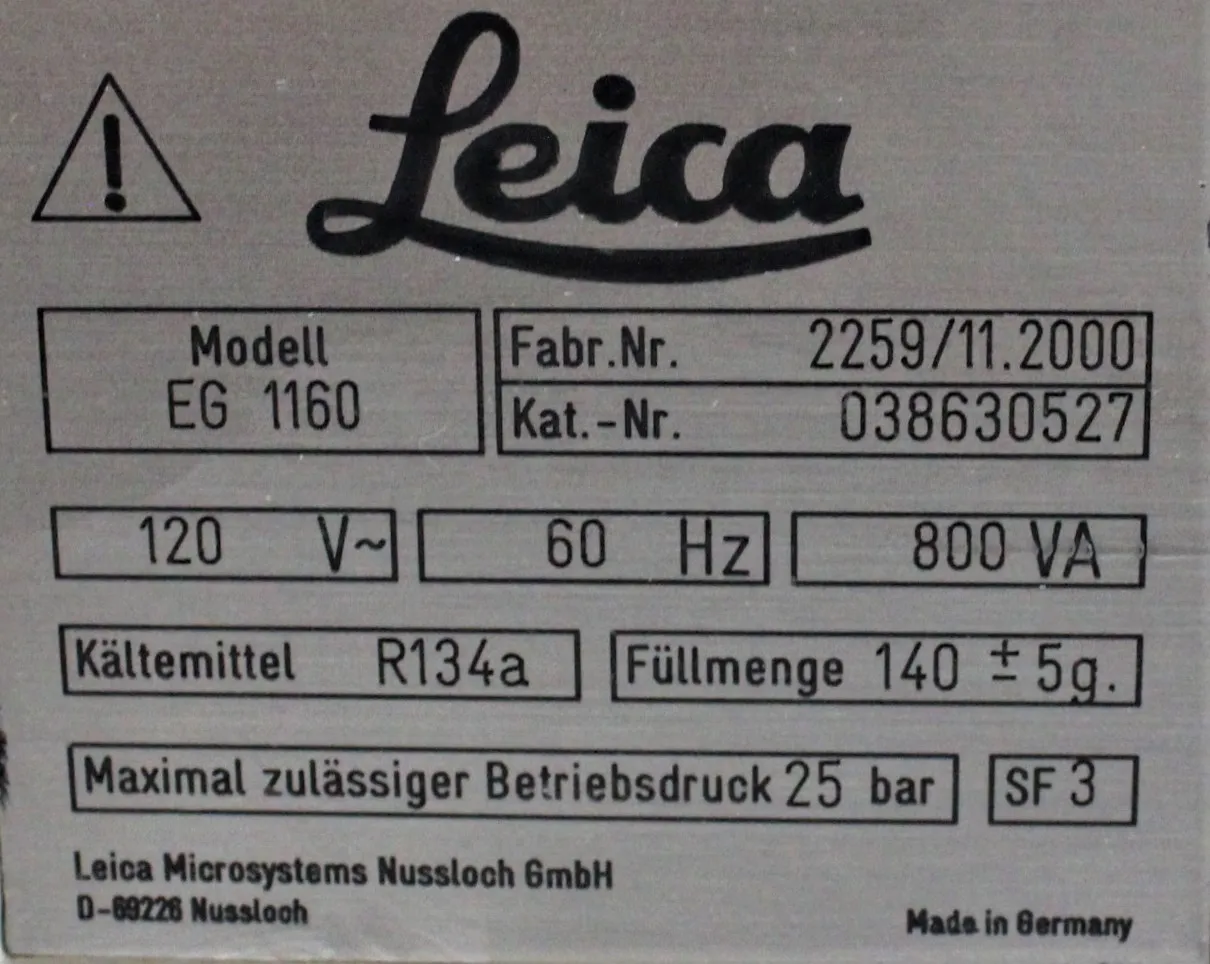 LEICA EG1160 Paraffin Embedding System