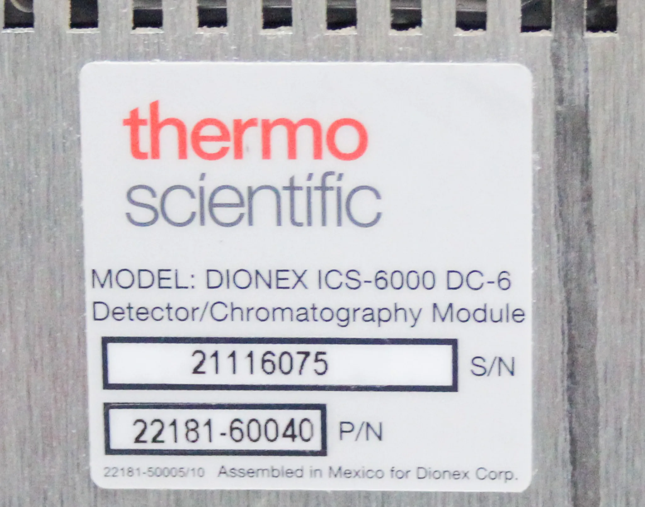 Thermo Dionex ICS-6000 DC-6 Chromatography Compartment