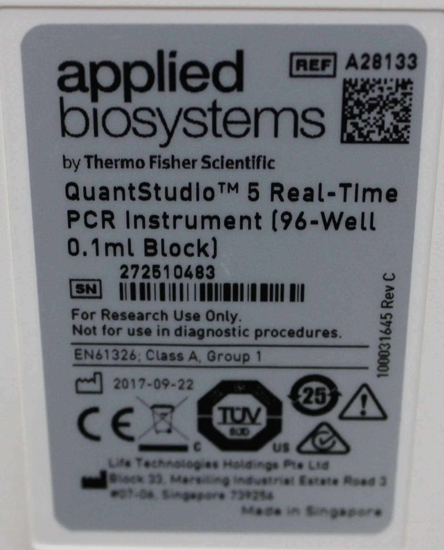 Applied Biosystems QuantStudio 5 Real-Time PCR System A28133