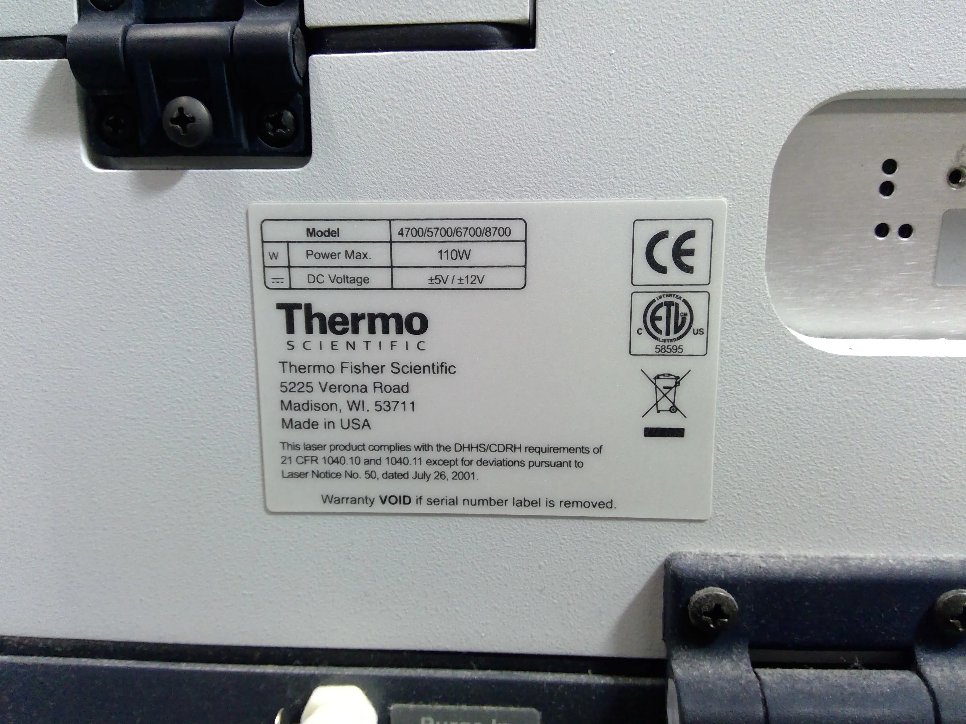 Thermo Nicolet 6700 FT-IR Spectrometer