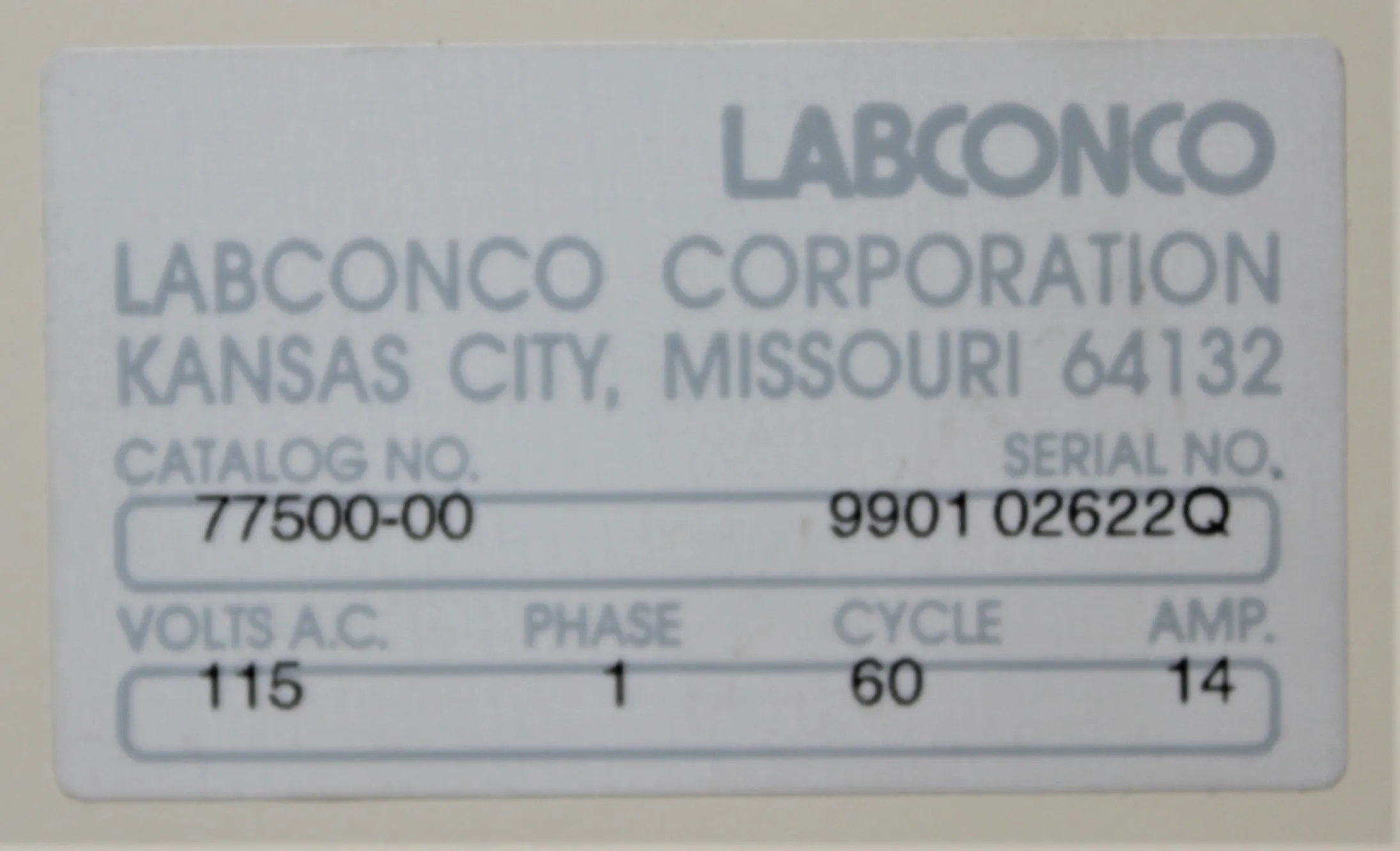 Labconco FreeZone 4.5 77500-00 Freeze Dry System