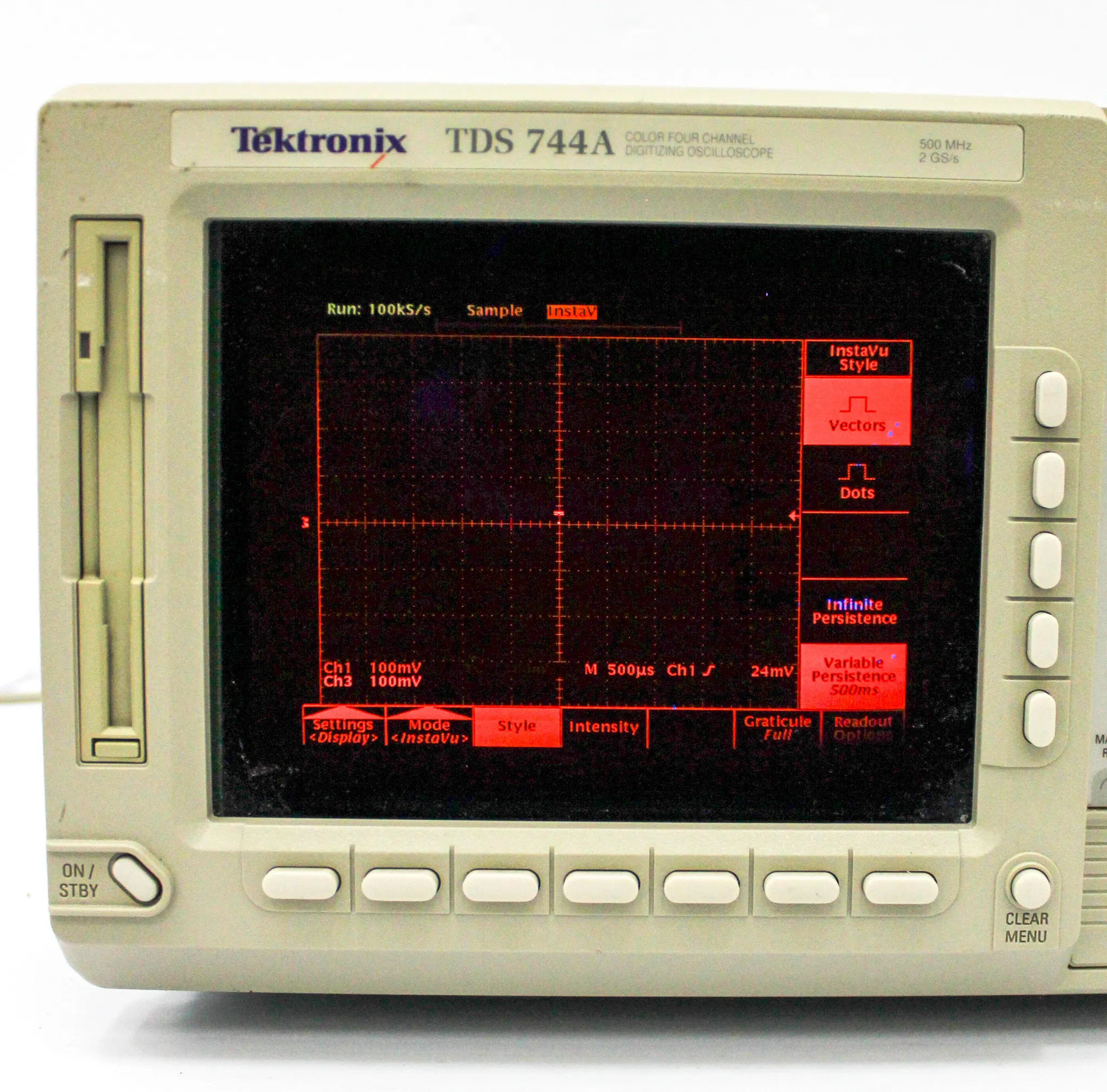 Tektronix TDS744A Color Four Channel Digitizing Oscilloscope