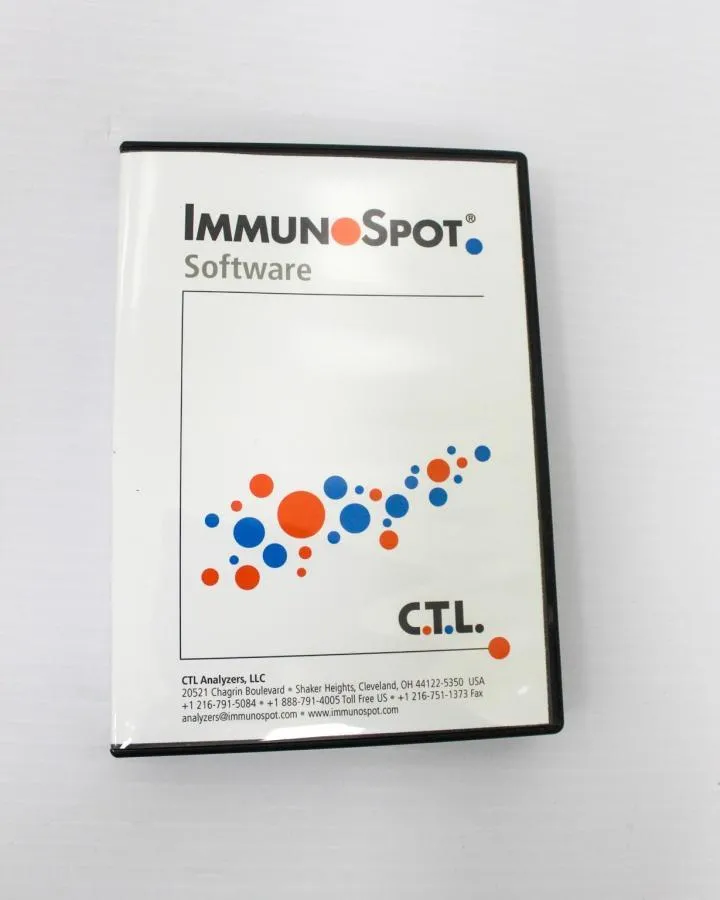 CTL ImmunoSpot software with manuals, Plate Adapter and x2 clear