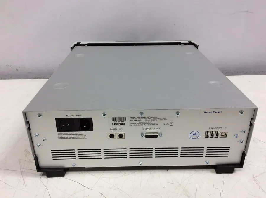 Thermo Fisher Dionex Ultimate 3000 RS Pump UHPLC+ Focused Liquid Chromatography / Mass Spectrometry