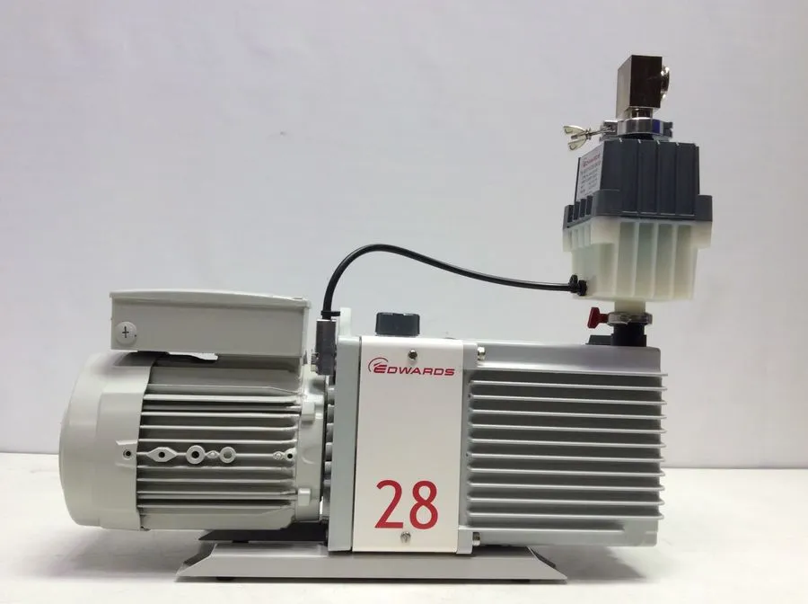 Edwards E2M28 Vacuum Pump with Oil Mist Filter EMF20 Used Laboratory Equipment