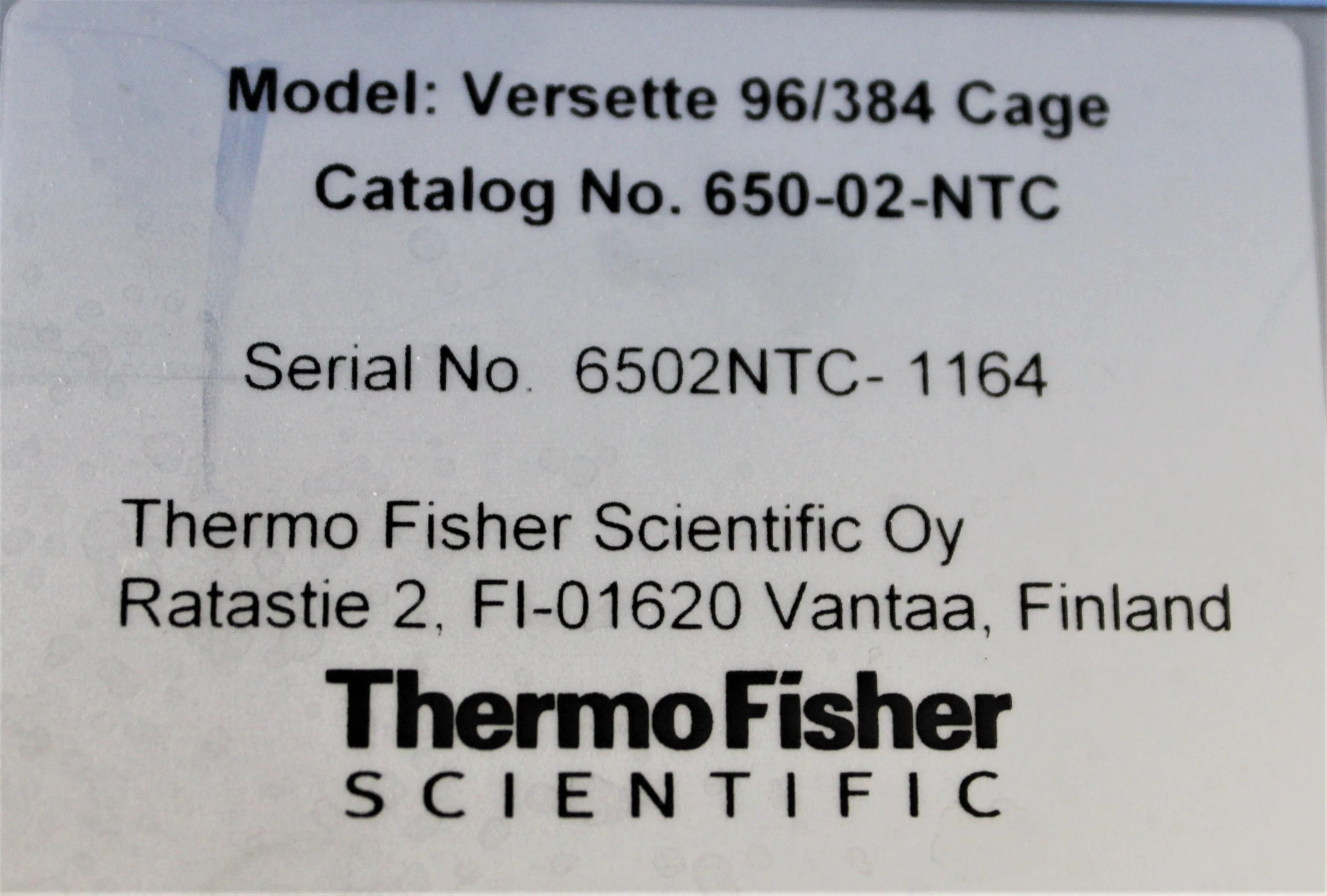 Thermo Scientific Versette 96/384 Cage Liquid Handling Accessory