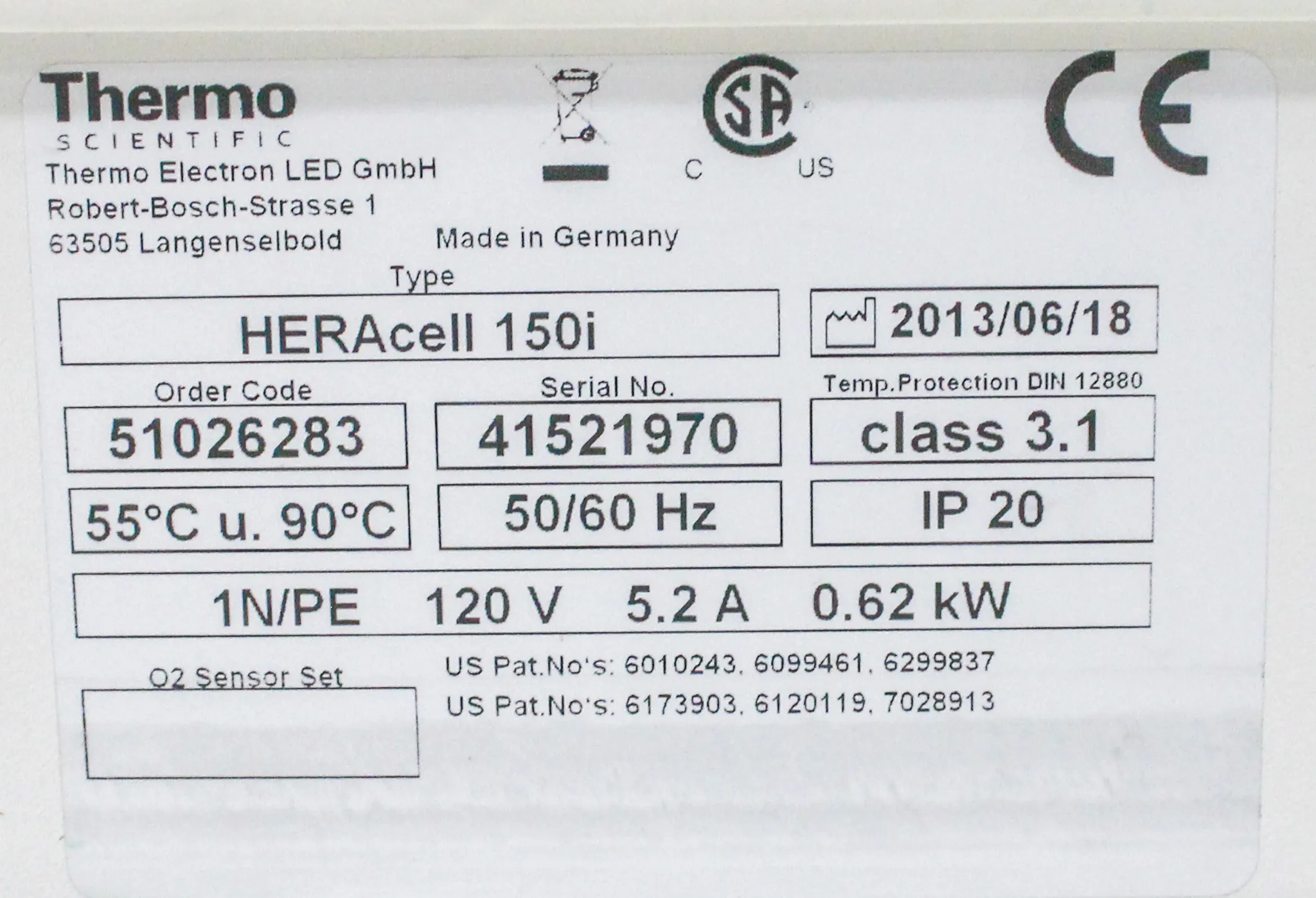 Thermo Scientific HERAcell 150i CO2 Incubator 51026283