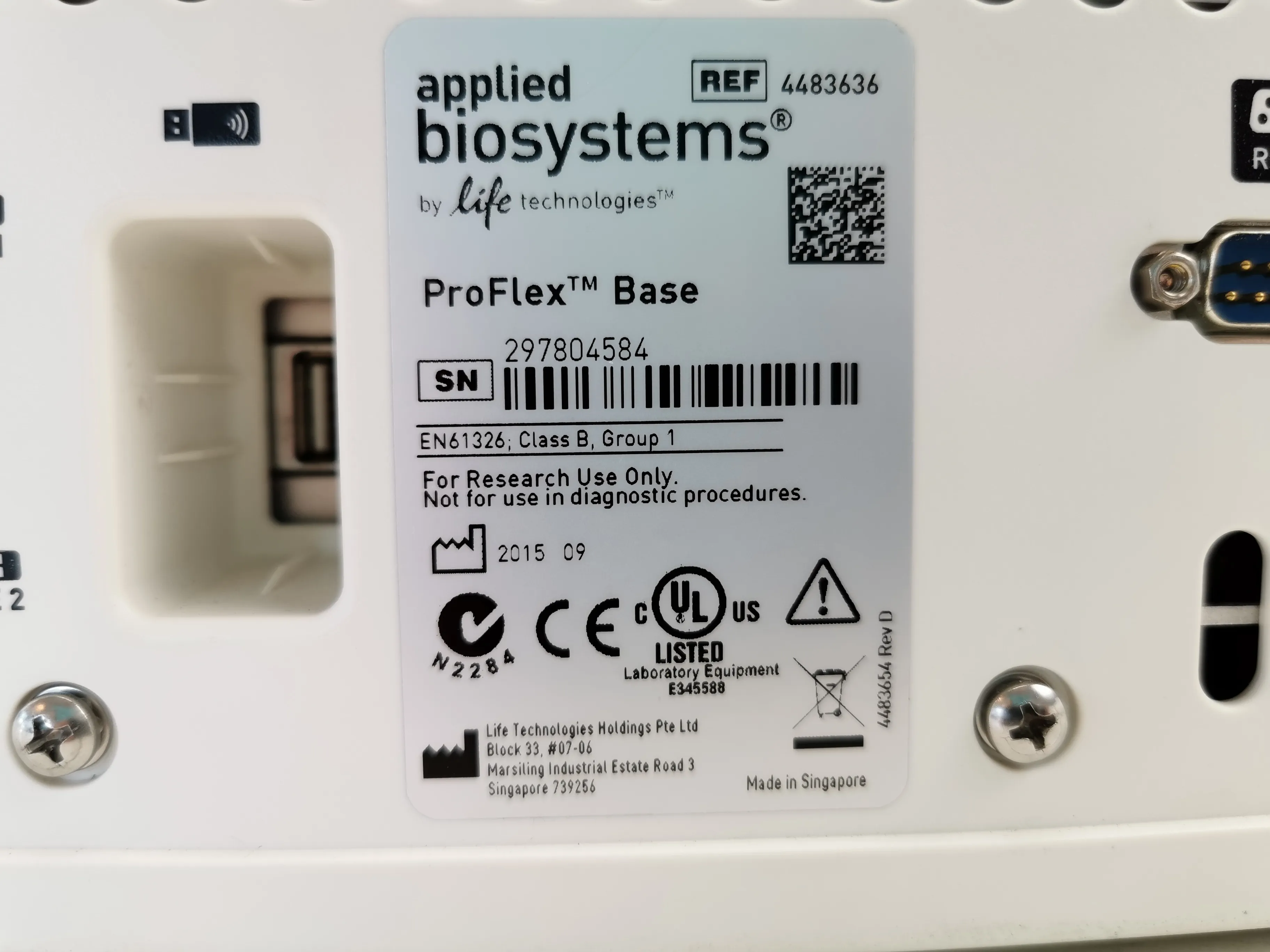 Applied Biosystems ProFlex Real Time PCR System 297804584