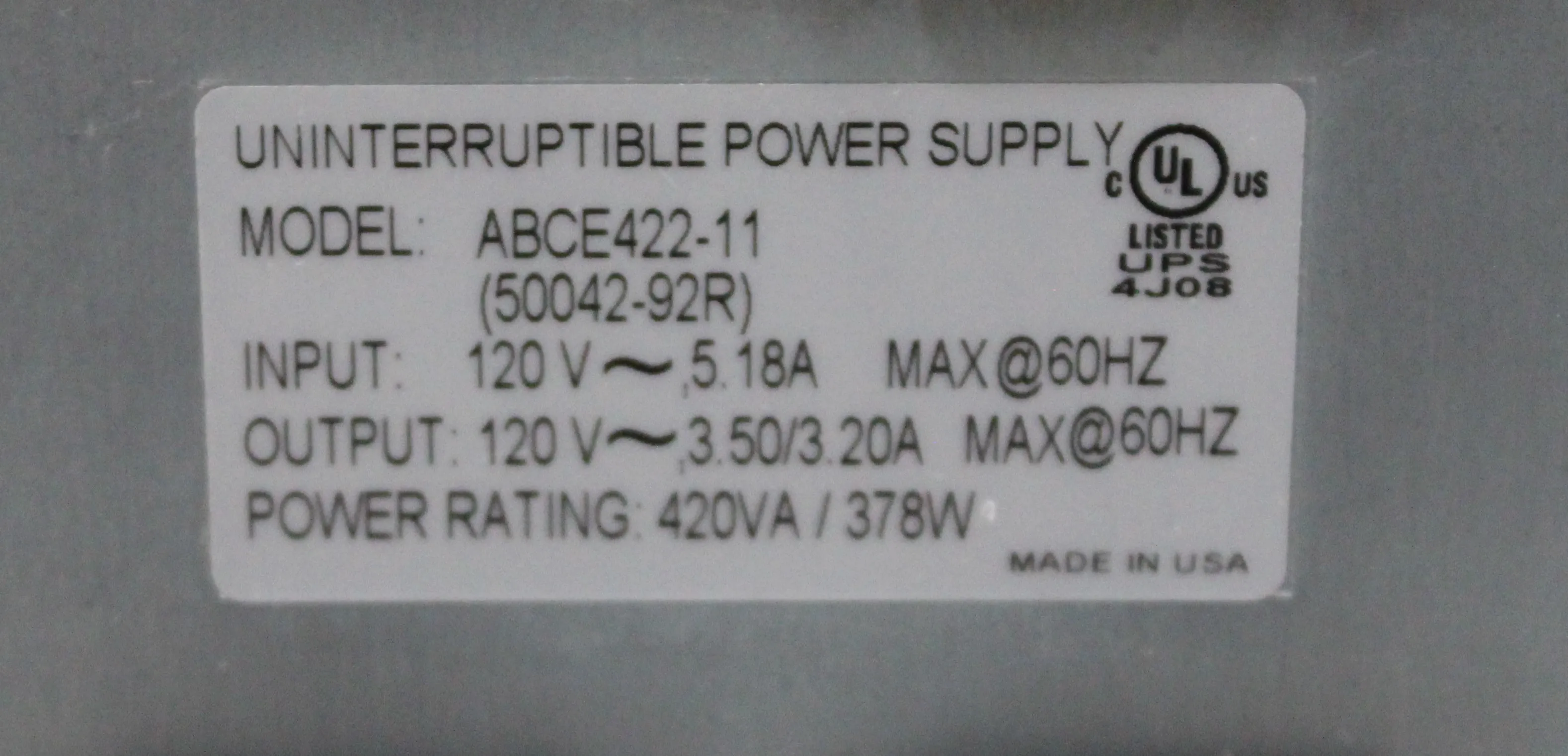 Powervar ABCE422-11 UPM Power Supply - UPS