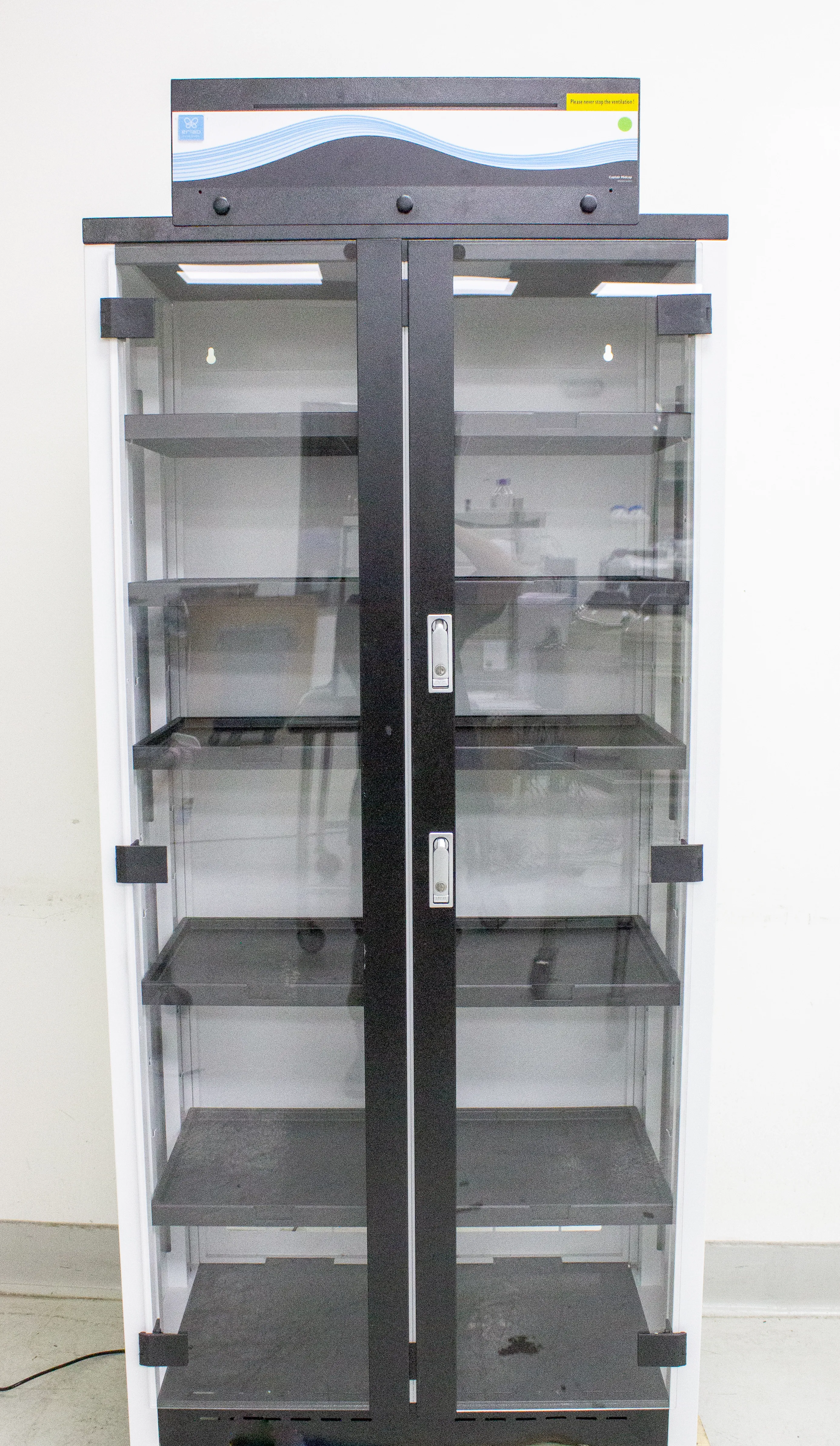 Erlab Captair Store 832 Midcap Filtering Chemical Storage Cabinet Double Doors (Storage)