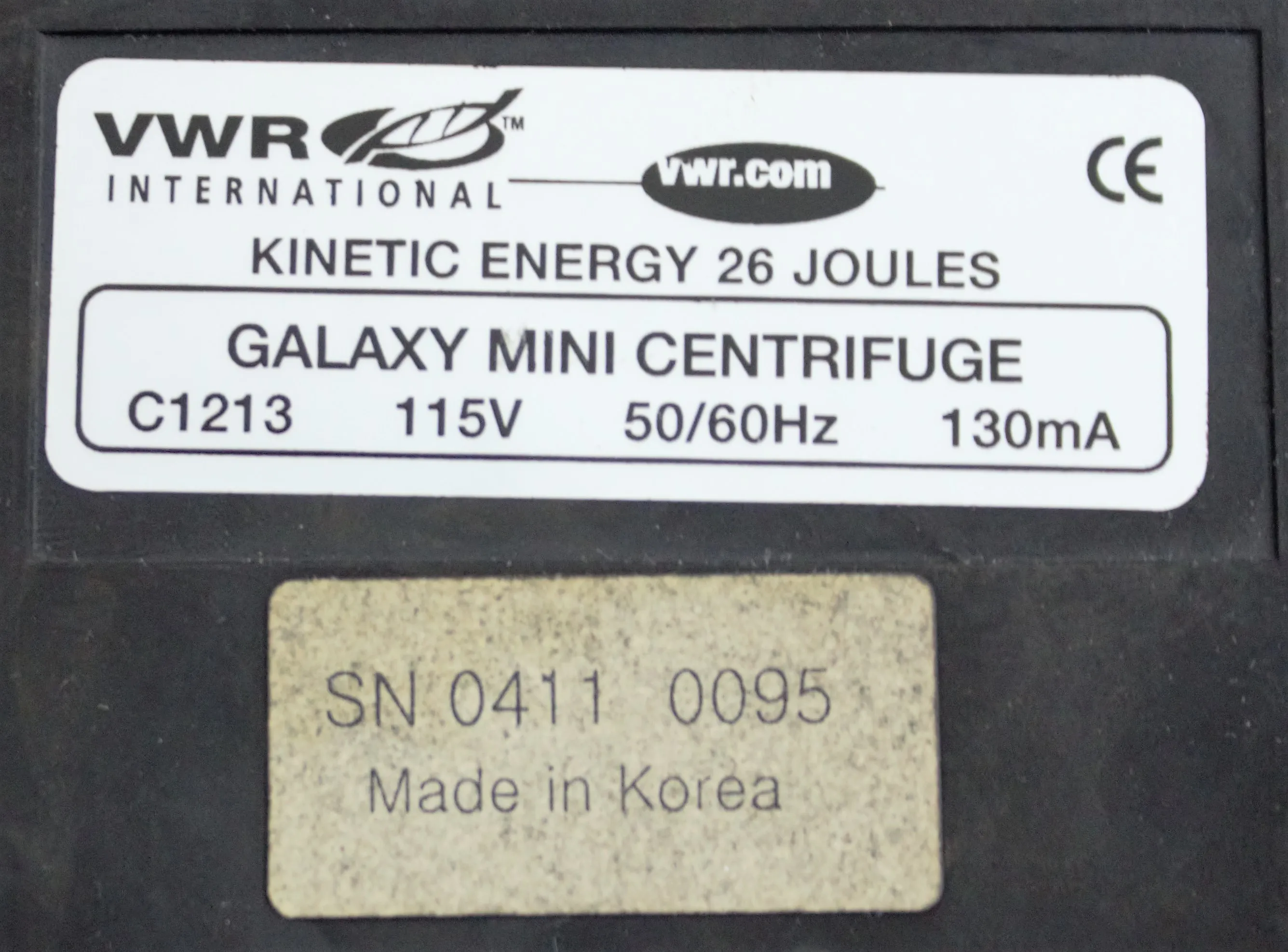 VWR Galaxy Mini Microcentrifuge C1213