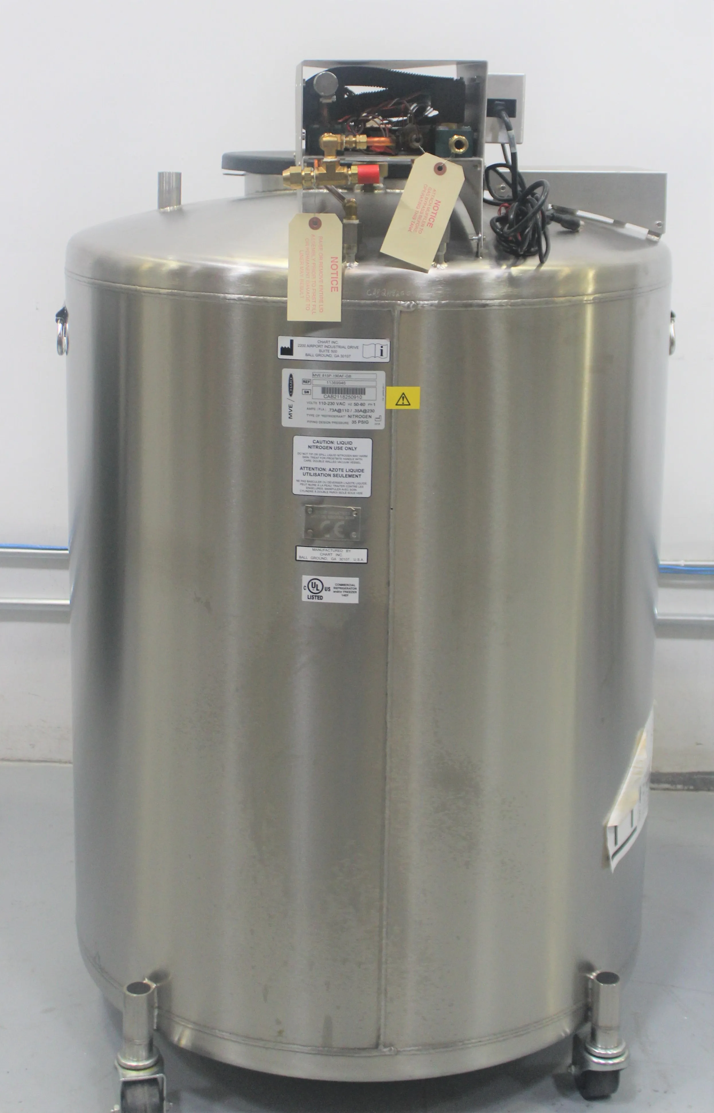 MVE 800 Series -190C Cryofreezer 19,500 Vial Capacity with 30-Day Warranty