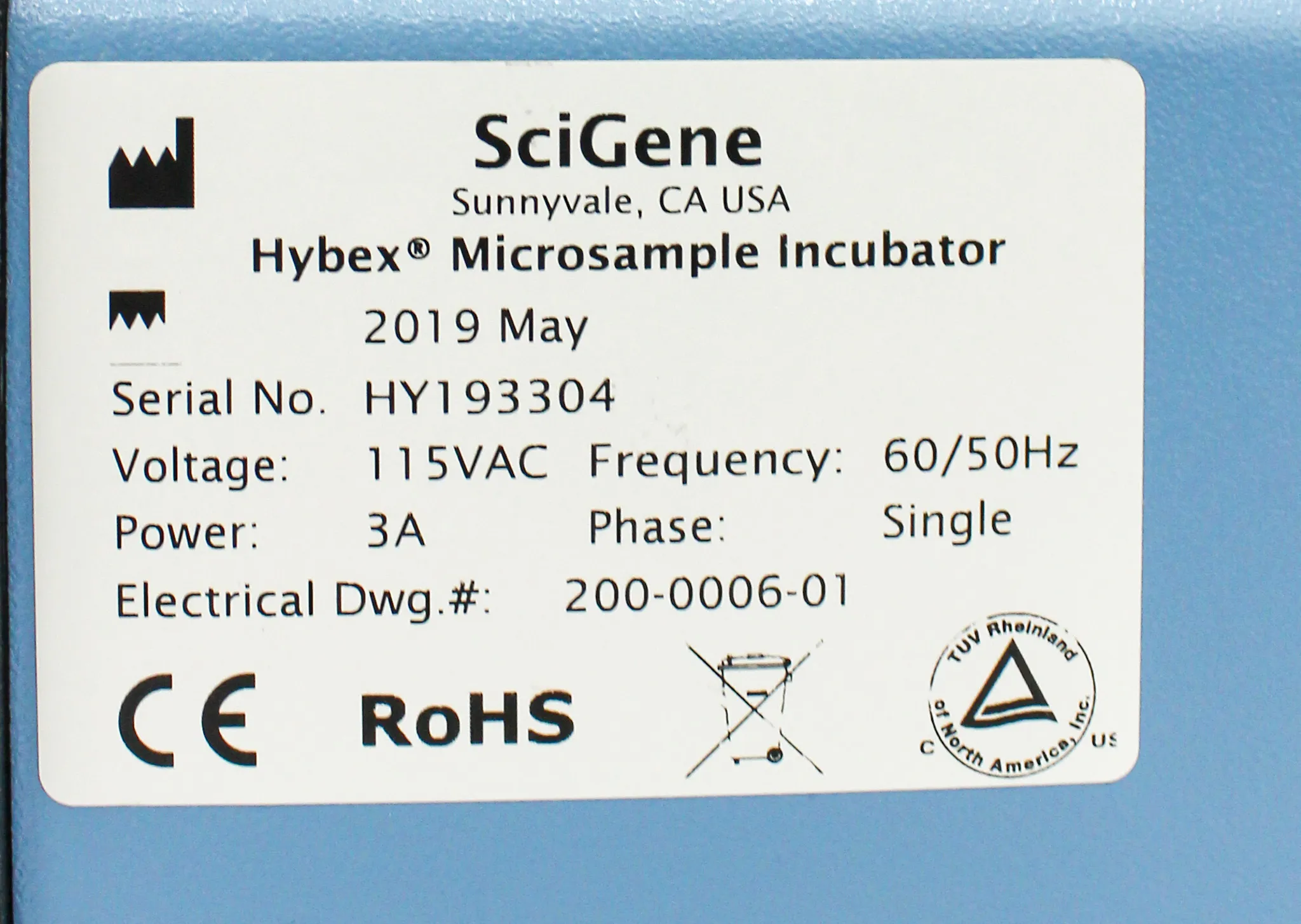 SciGene Hybex Microsample Incubator