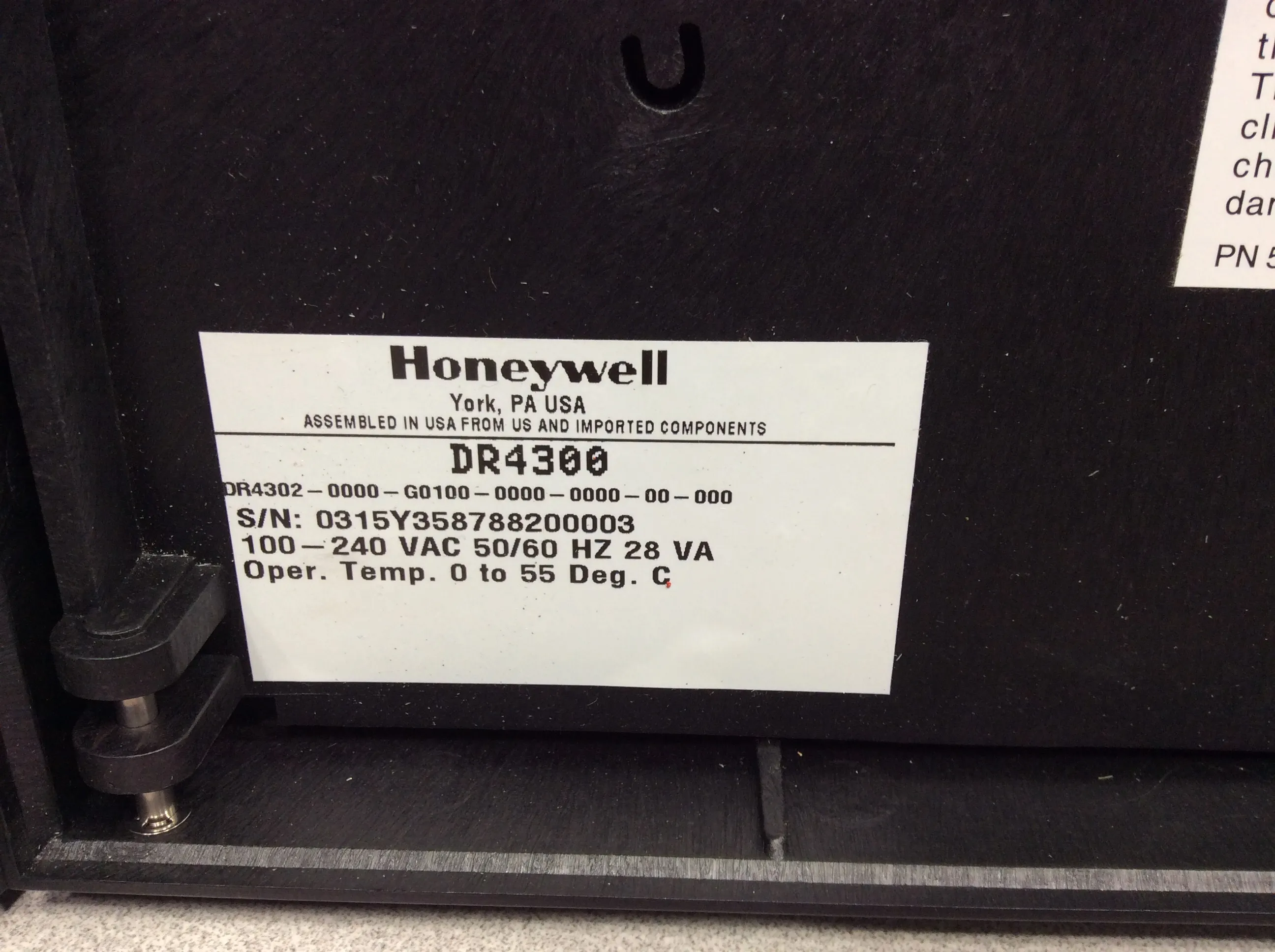 Honeywell DR4300 Circular Chart Recorder