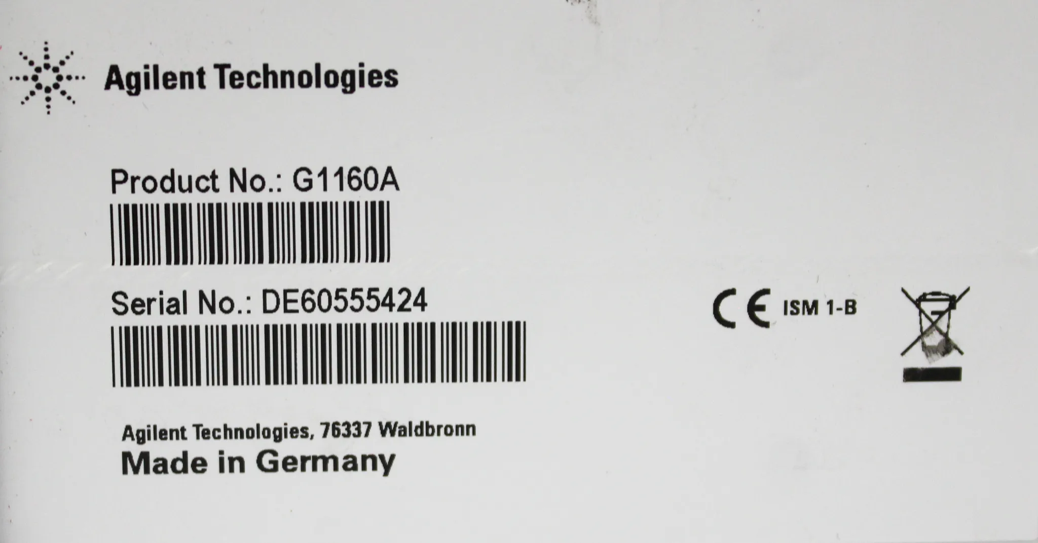 Agilent Technologies G1160A 1200 Series 12/13 Sel Valve