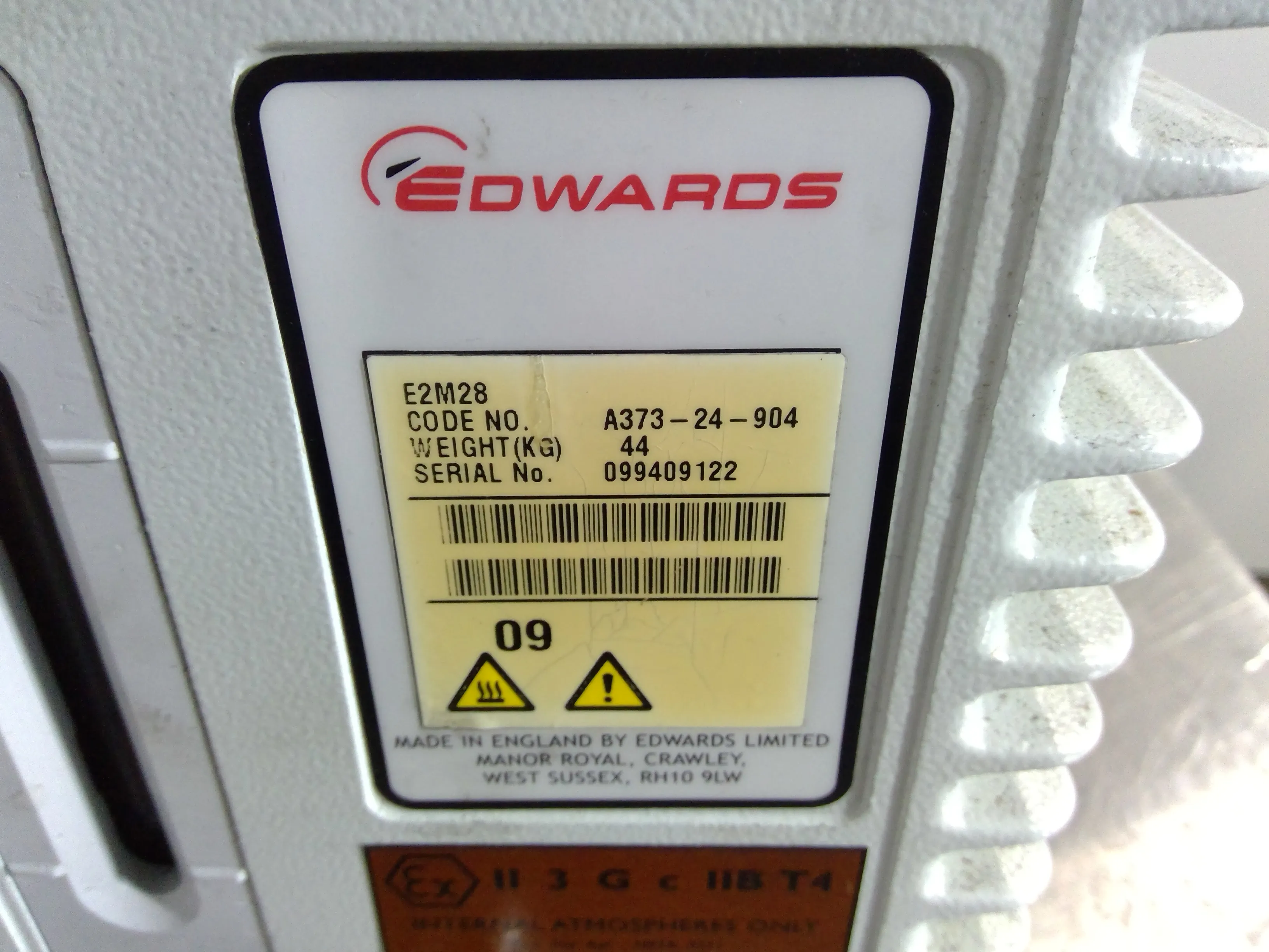 Edwards E2M28 Rotary Vane Vacuum Pump