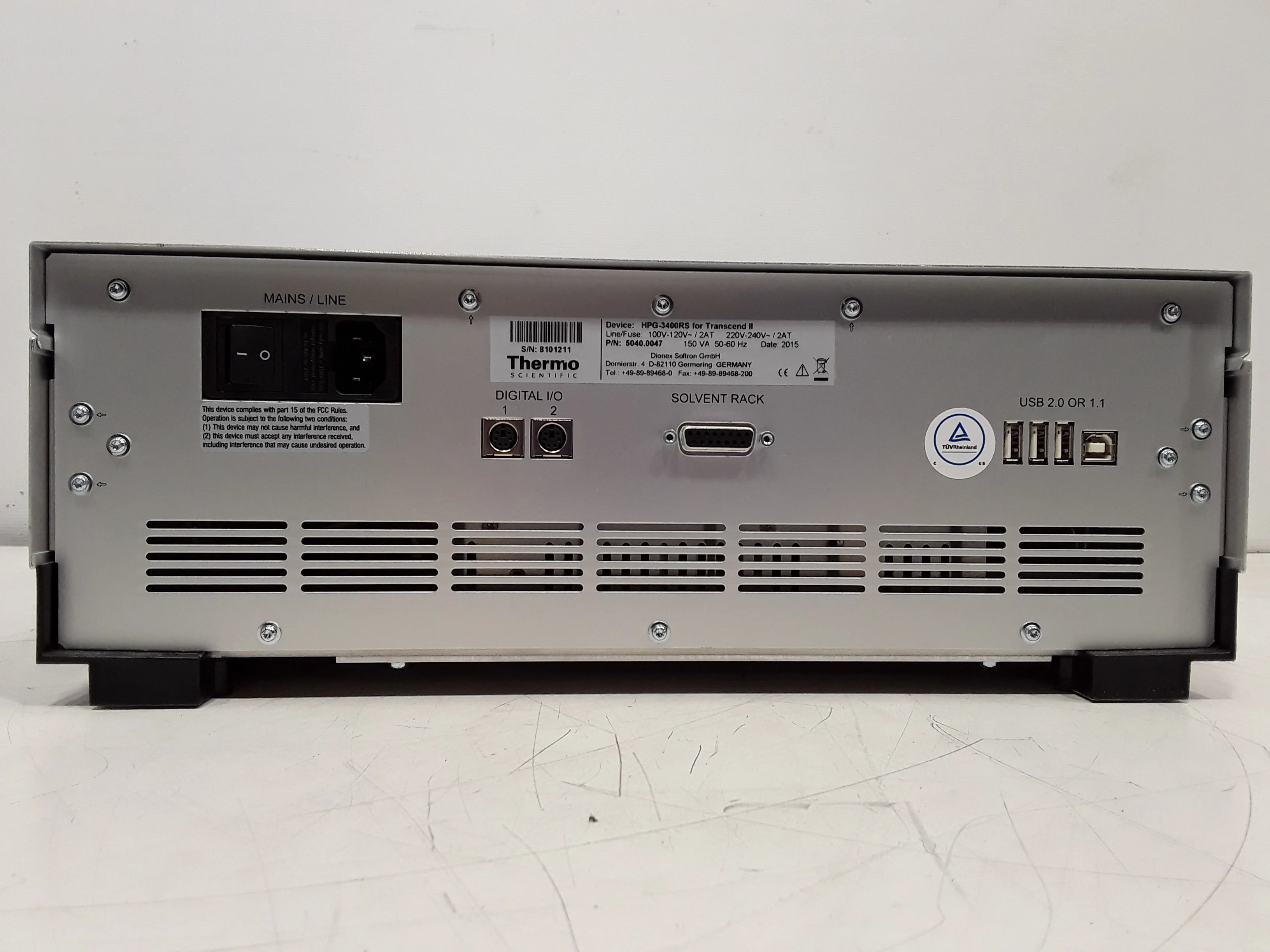 Dionex UltiMate 3000 RS Pump UHPLC Focused HPG-3400RS for Transcend II