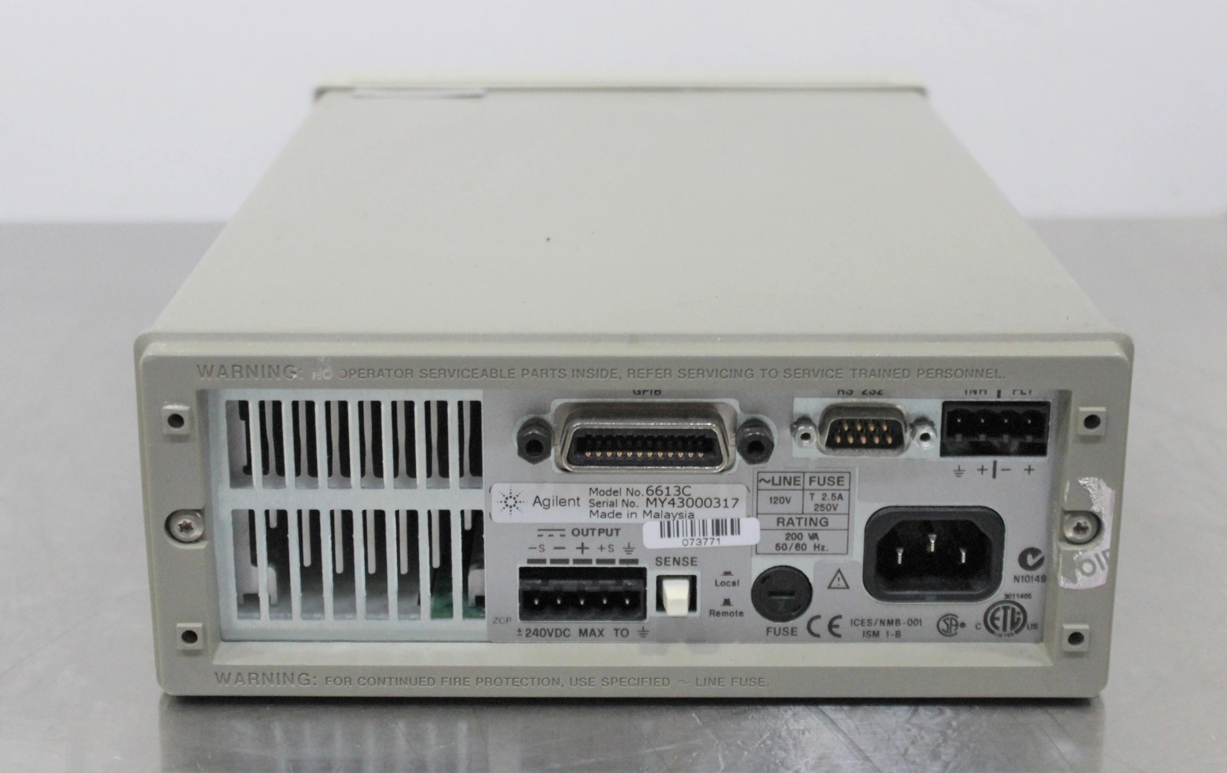 Agilent 6613C Laboratory Power Supply