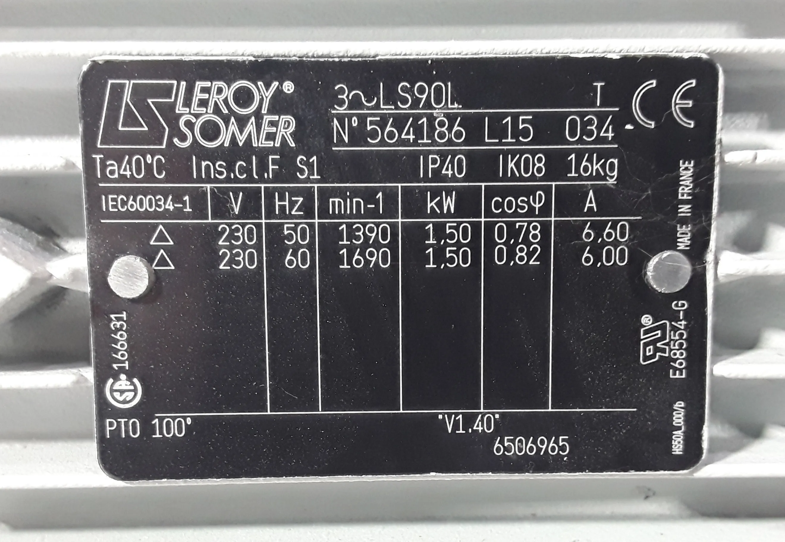 Leybold Sogevac SV40/65 BI FC Vacuum Pump