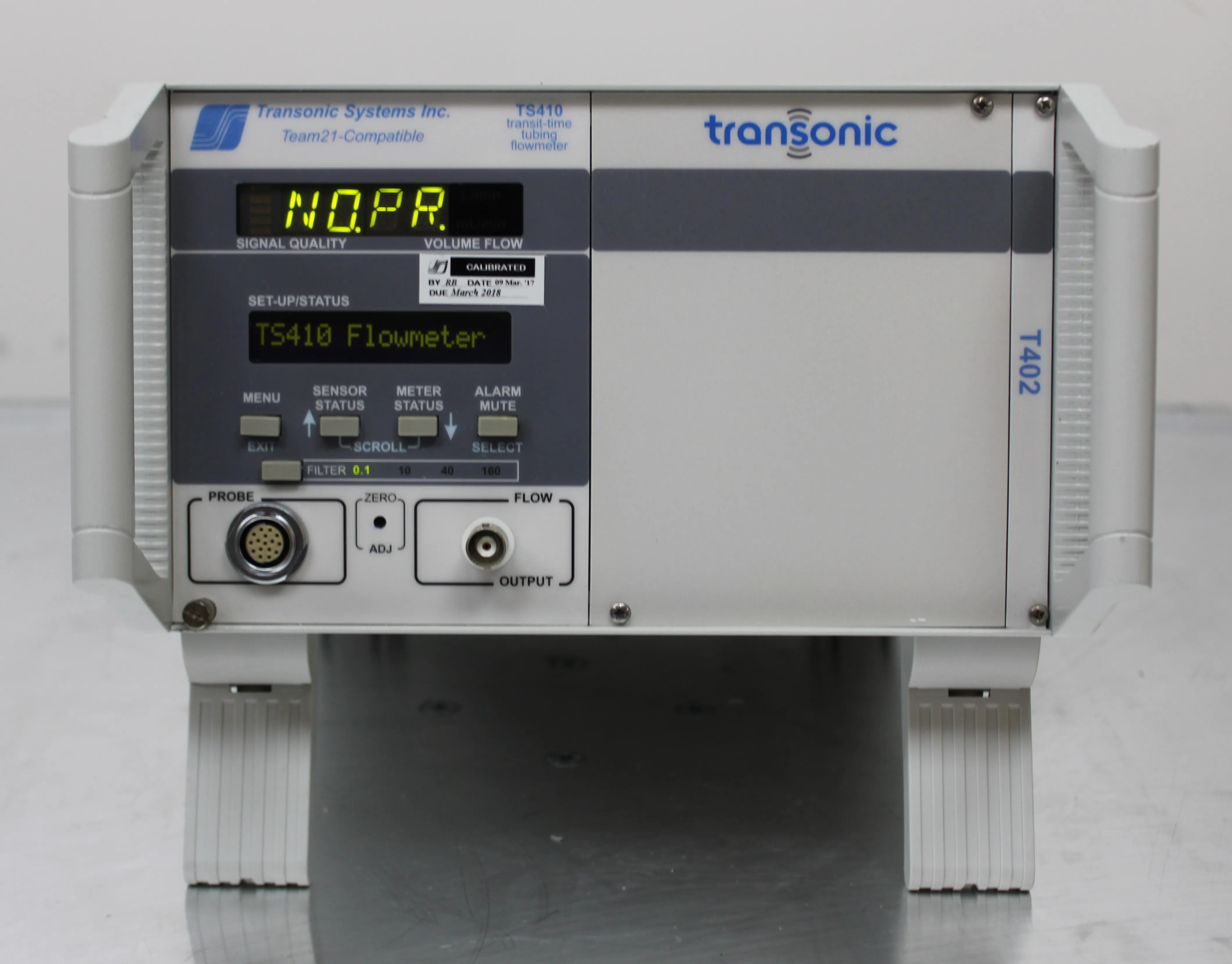 Transonic Systems TS410 Flowmeter Module T402 Research Console Lab Bench Equipment