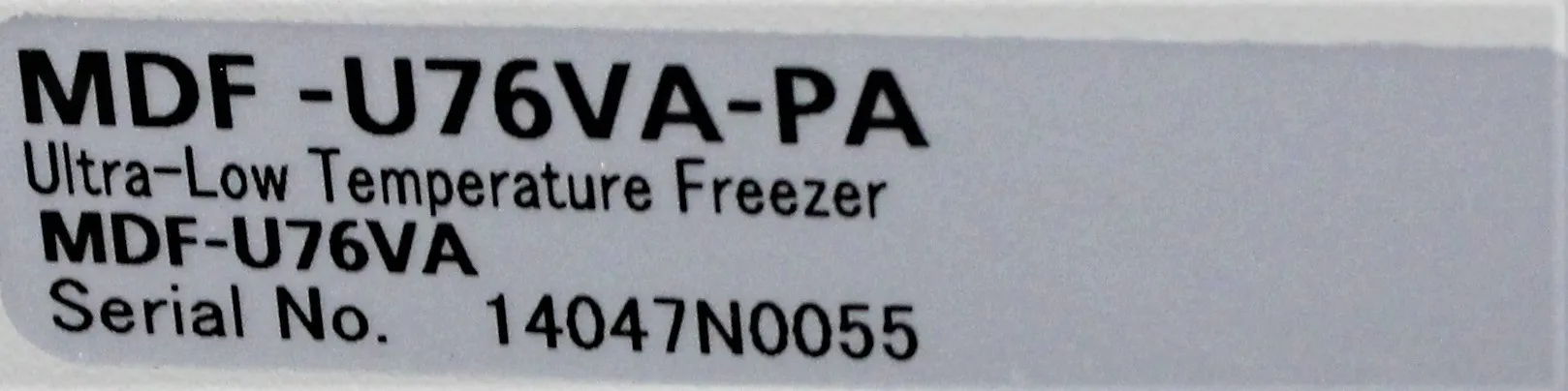 Panasonic MDF-U76VA-PA Ultra Low Temperature Freezer