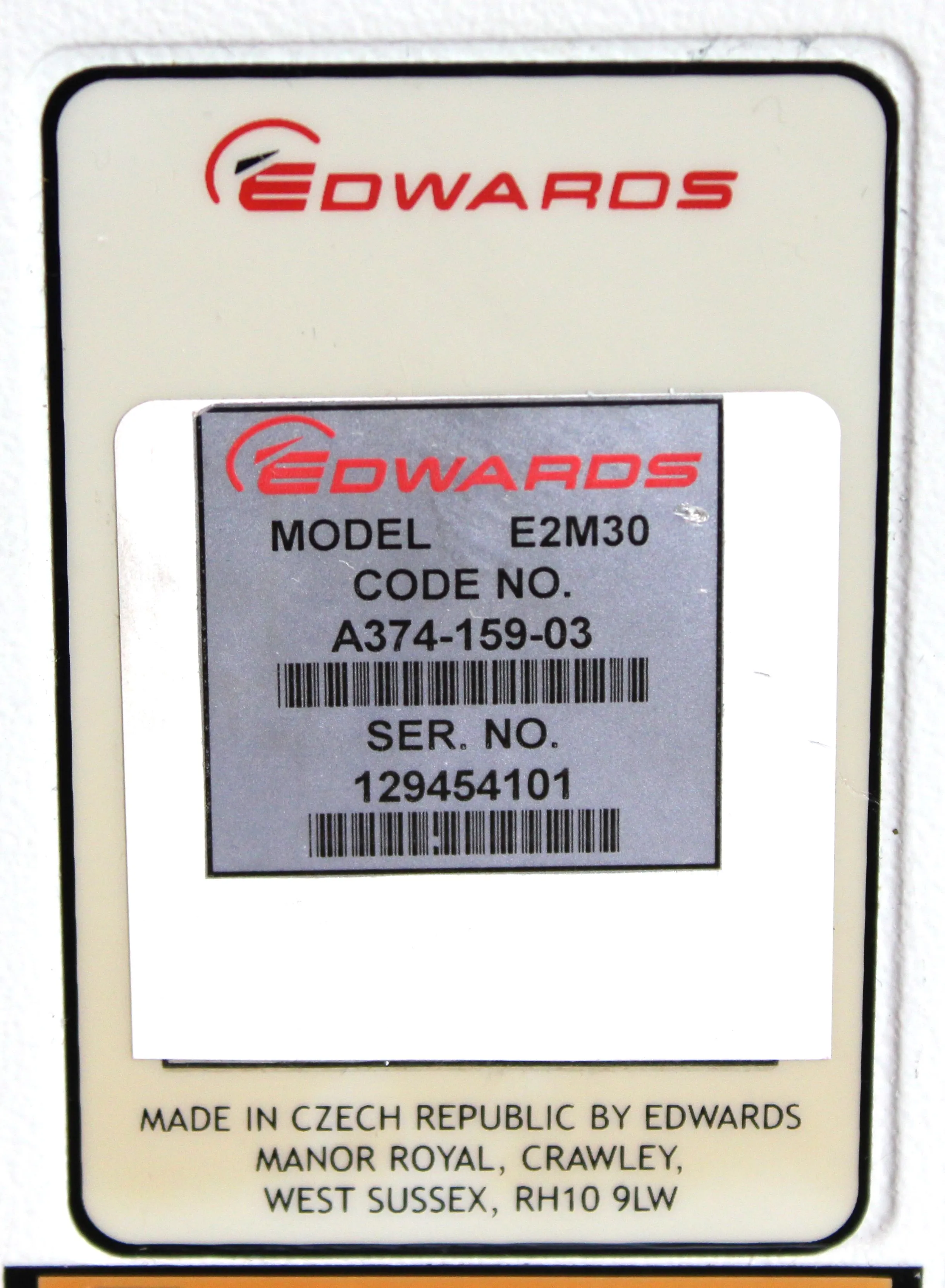 Edwards E2M30 Rotary Vane Vacuum Pump