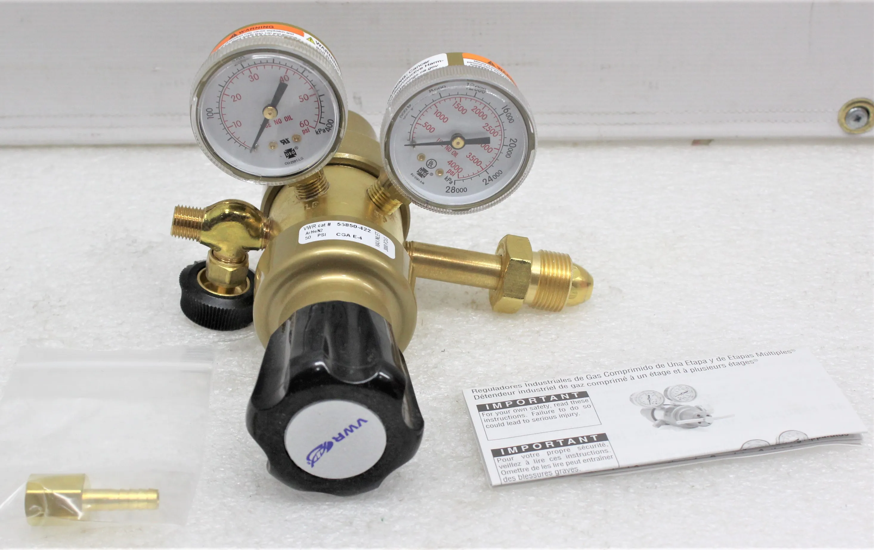 VWR 2-Stage Gas Regulator