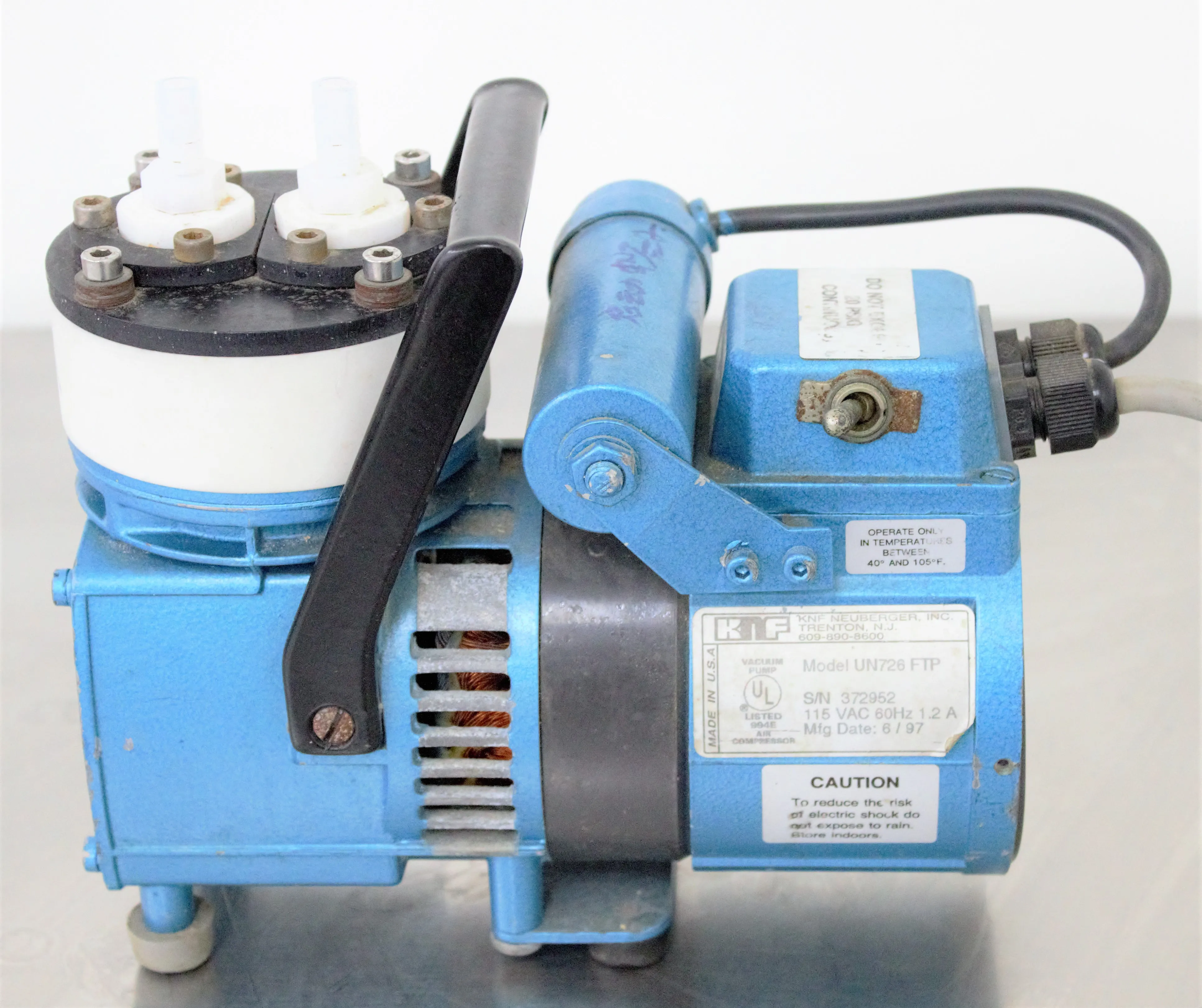 KNF UN726 FTP Diaphragm Vacuum Pump and Compressor