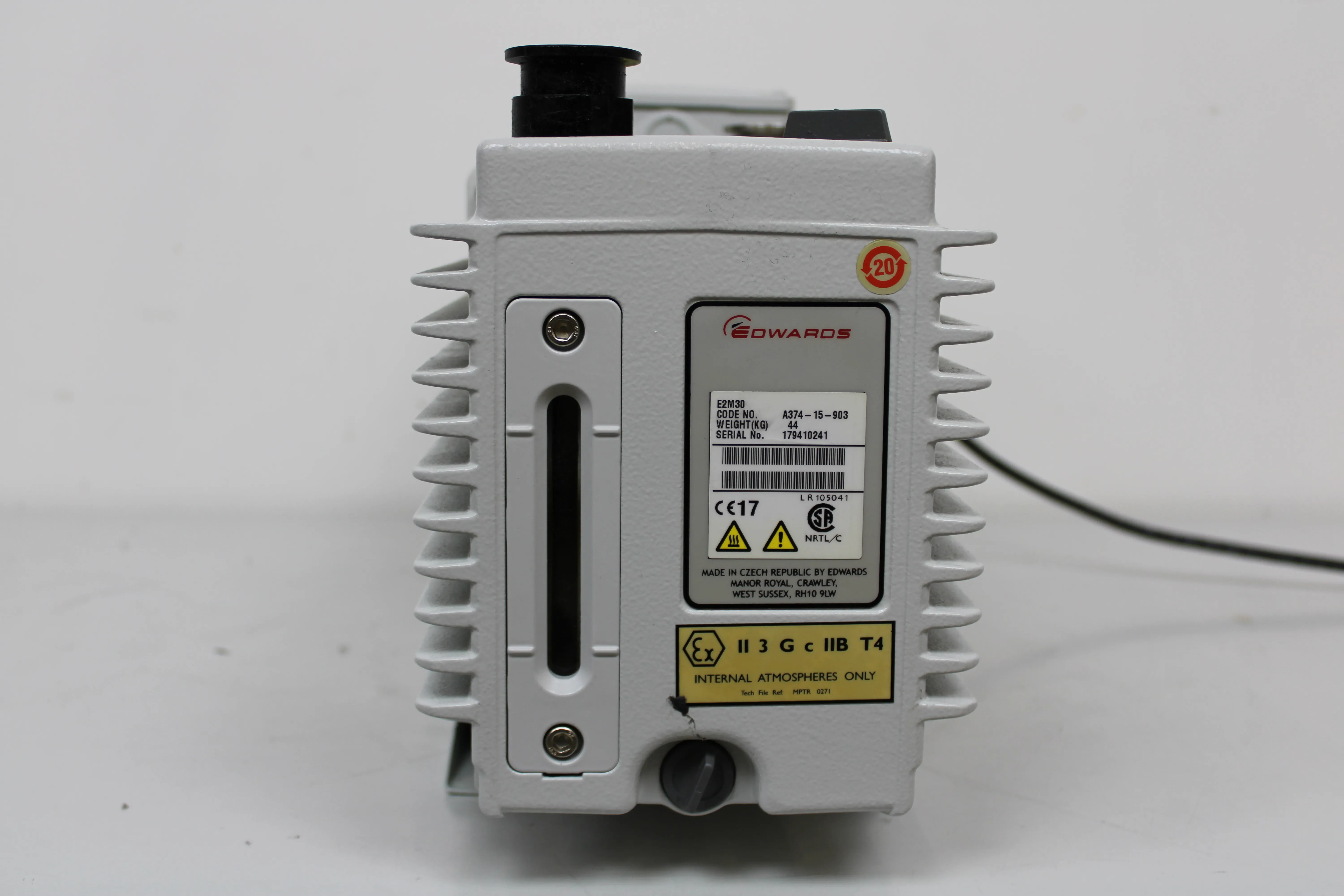 Edwards E2M30 Rotary Vane Vacuum Pump A37415903 120V/220V 50Hz/60Hz